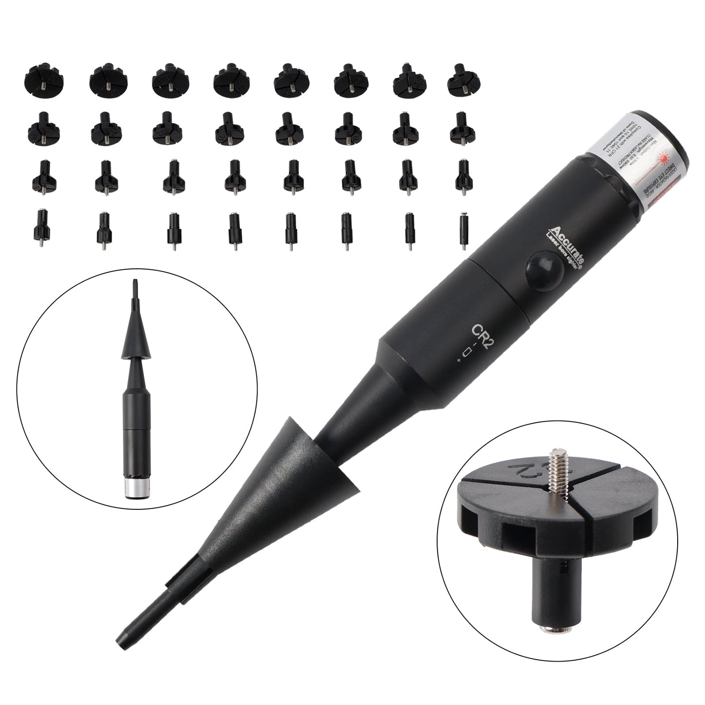 Professional Laser Bore Sight Kit Multiple Caliber Upgraded Red Bore Sighter