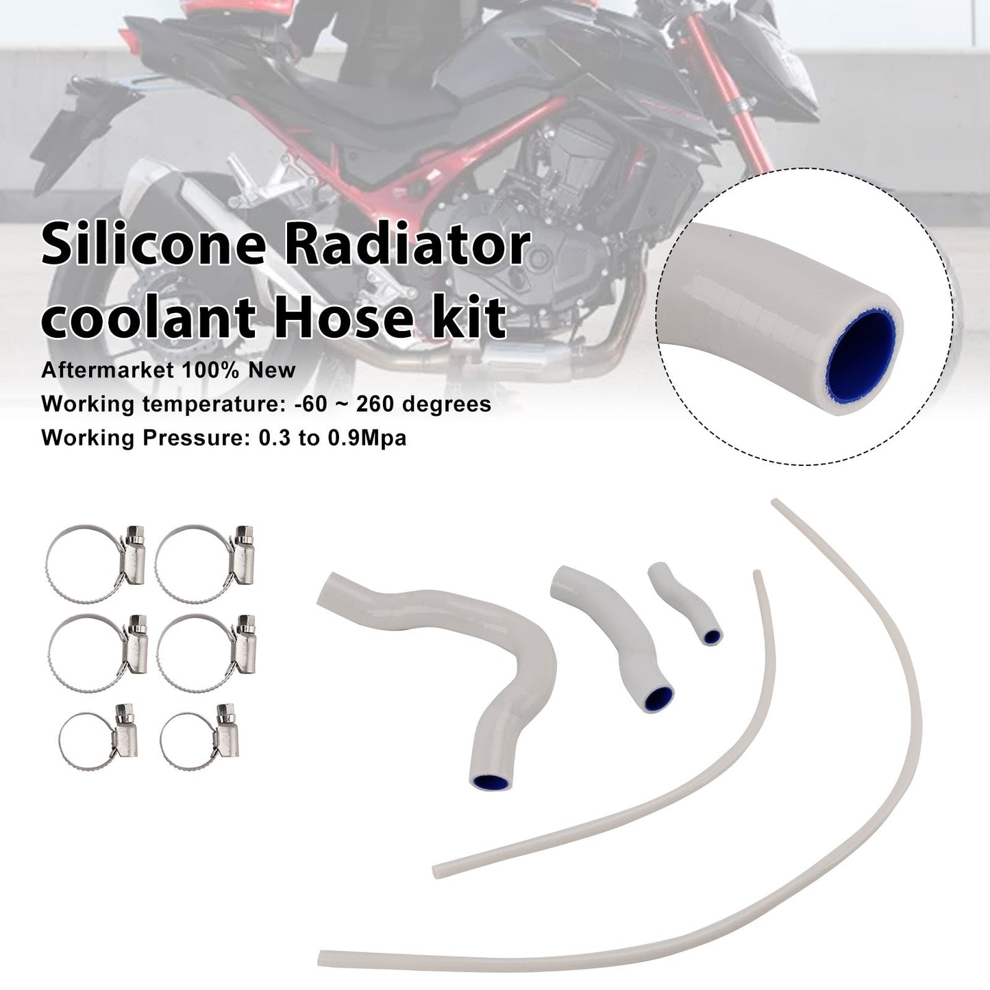 Silicone Radiator coolant Hose For Honda CB750 Hornet XL750 Transalp 23-25