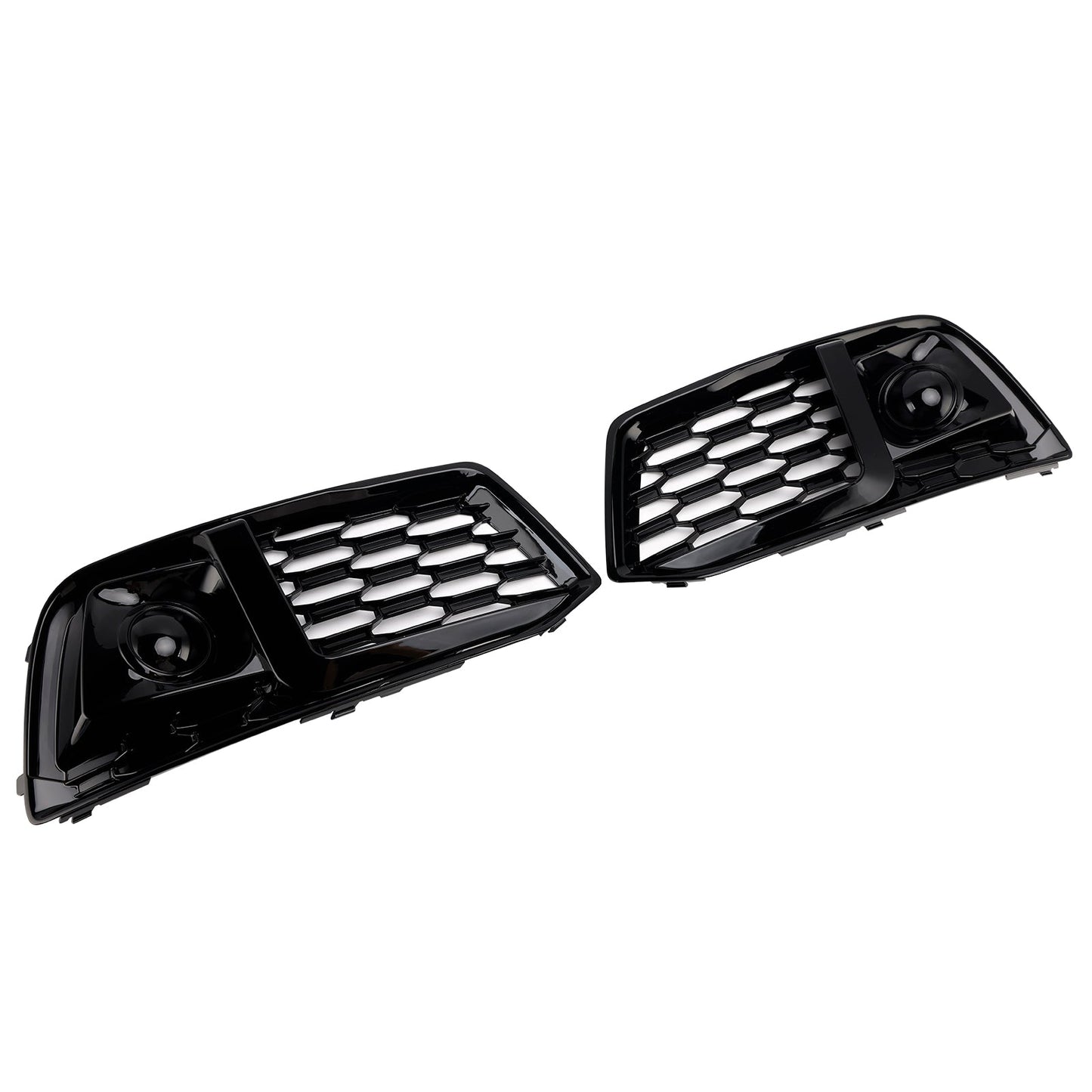 2018-2022 Fit Audi Q5 2PCS Front Bumper Cover Grill Grille Bezel Insert W/ACC