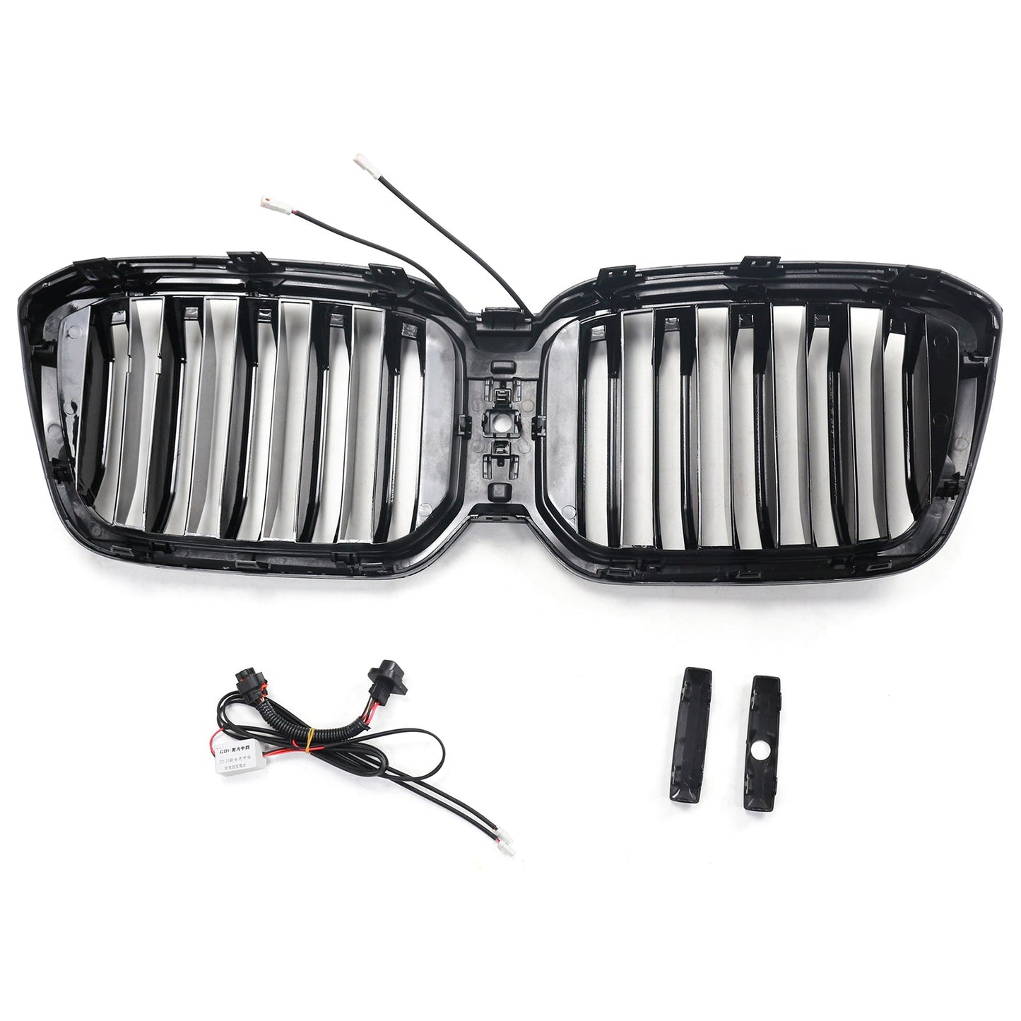2022-2025 BMW X3 G01 X4 G02 Double Slat Glossy Black Bumper Kidney Grille