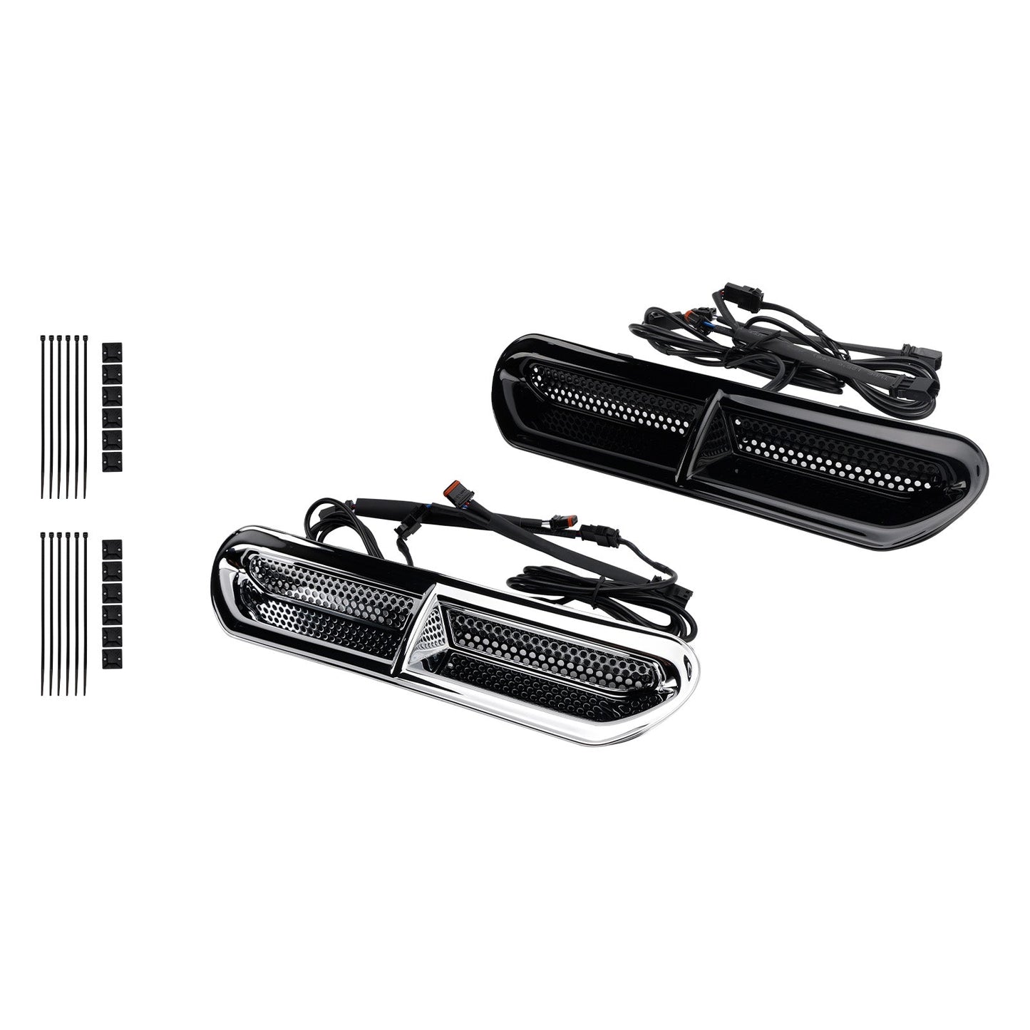 Front Fairing Air Vent LED Light For Touring Street Glide 2014-2024