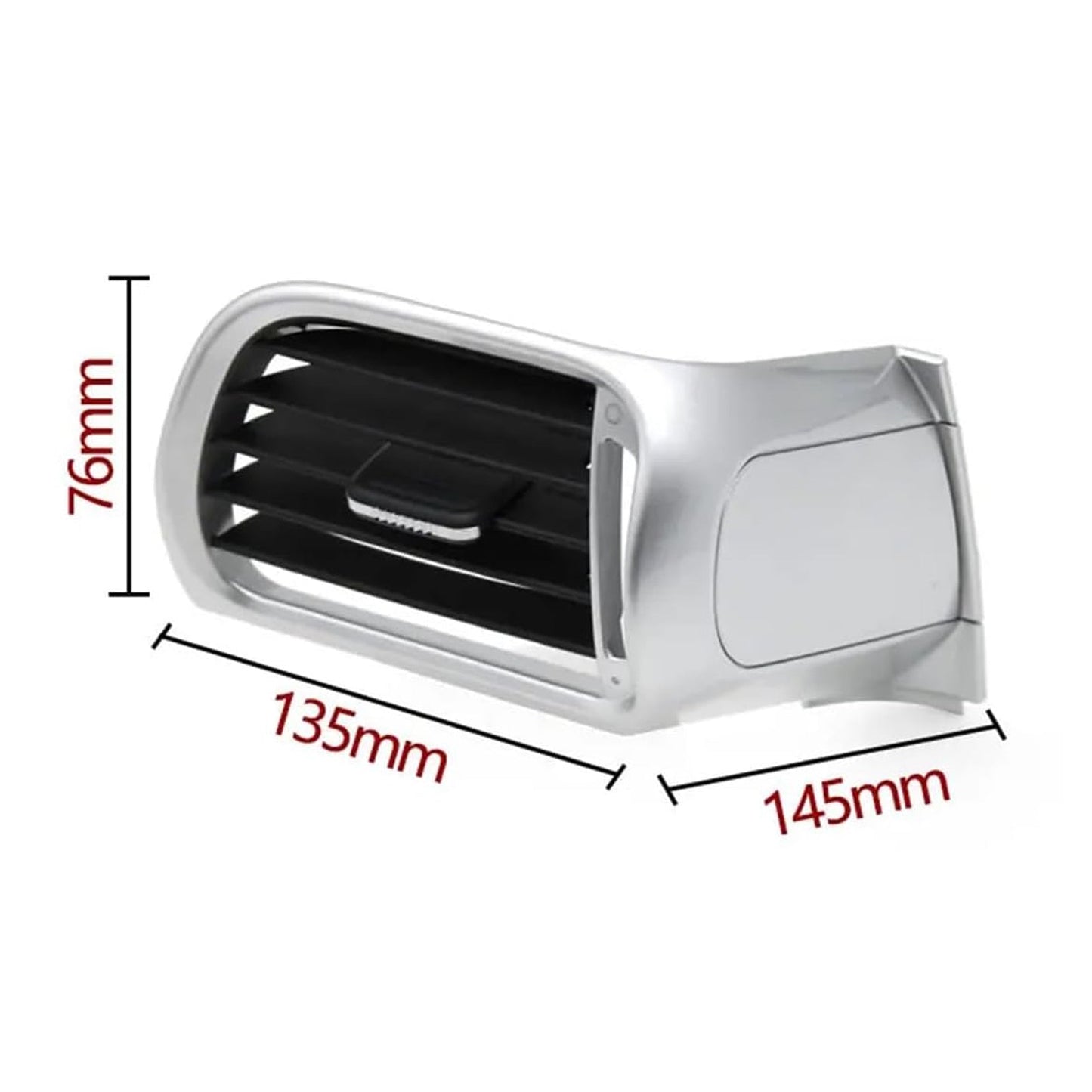 2004-2011 Porsche Targa 997 Front Right AC Vent Cover Silver 99755213205 99755213206