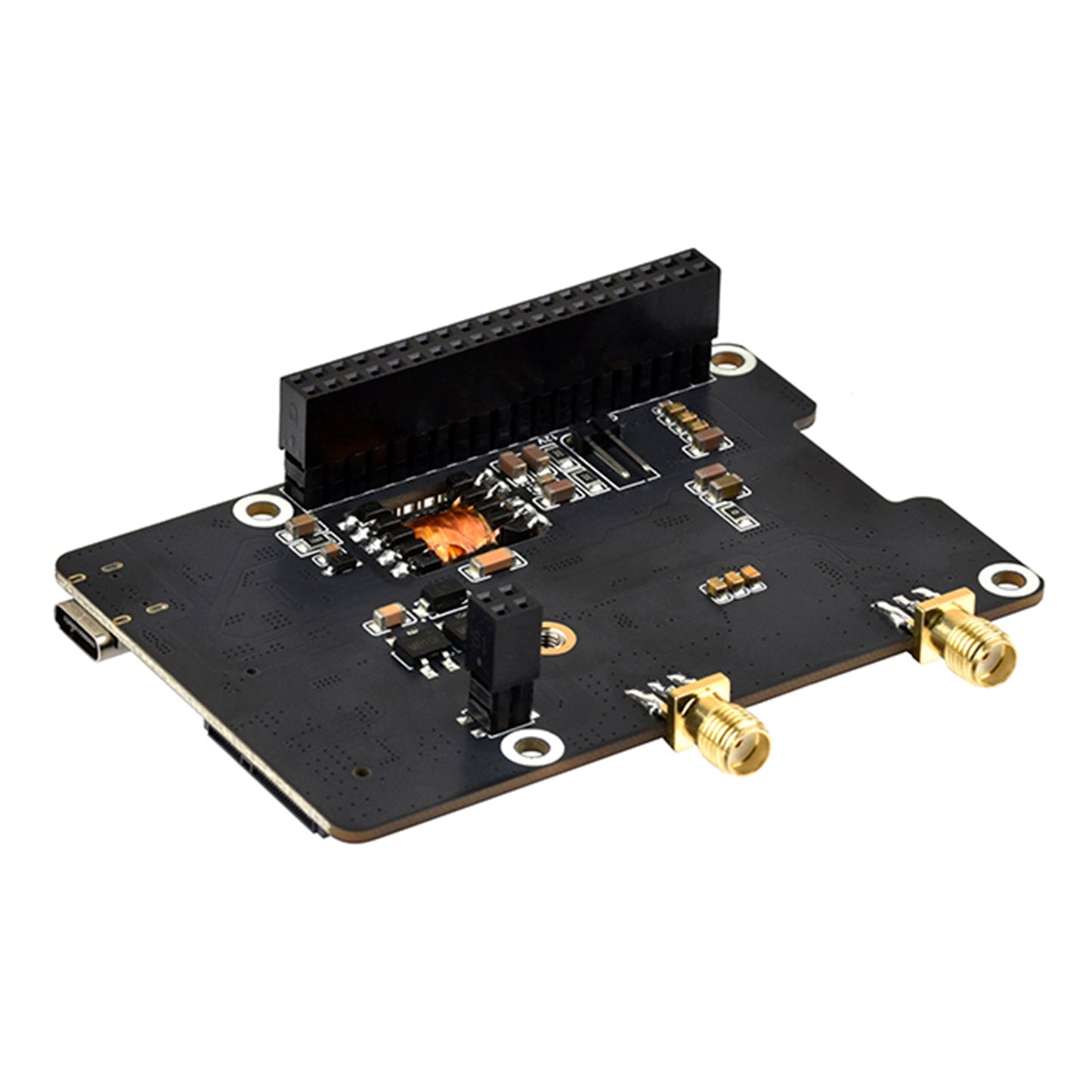 Raspberry Pi 5 PCIe to M.2 E Key with PoE Ethernet Power Supply Adapter Board