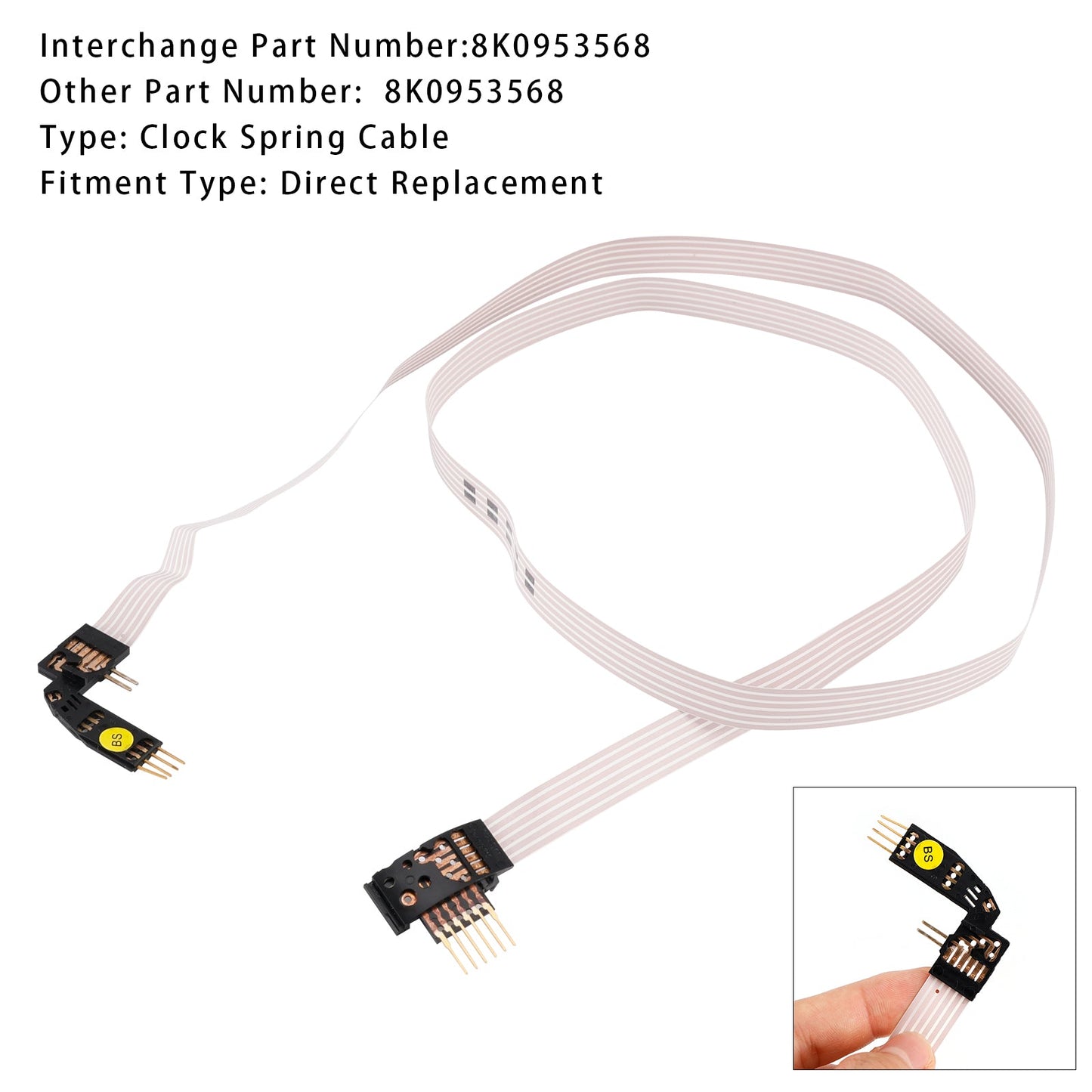 2008.11-2017.12 Audi Q5 (8RB) Airbag FFC Ribbon Cable Clock Spring 8K0953568A B C D E F G H M J K L M N P Q