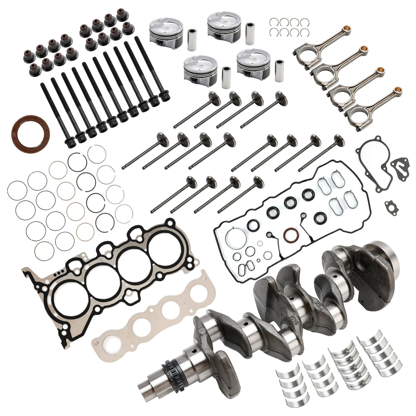 2015–2019 Kia KX3 (KC) G4NA 2.0L Engine Rebuild Kit Crankshaft Con Rods Gasket Kit