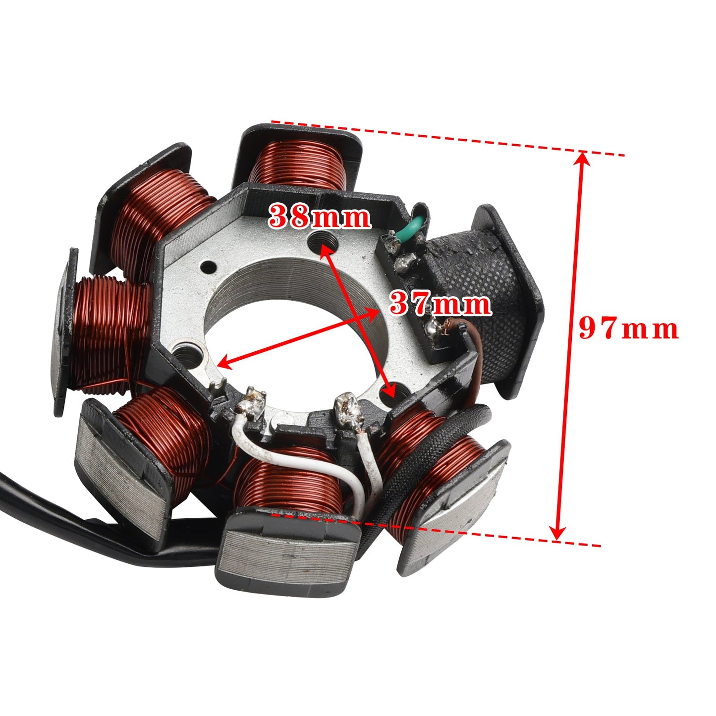 7 COIL ALTERNATOR STATOR FOR YAMAHA YBR125 YBR125E YBR125G 2016-2024 YB125 13-22