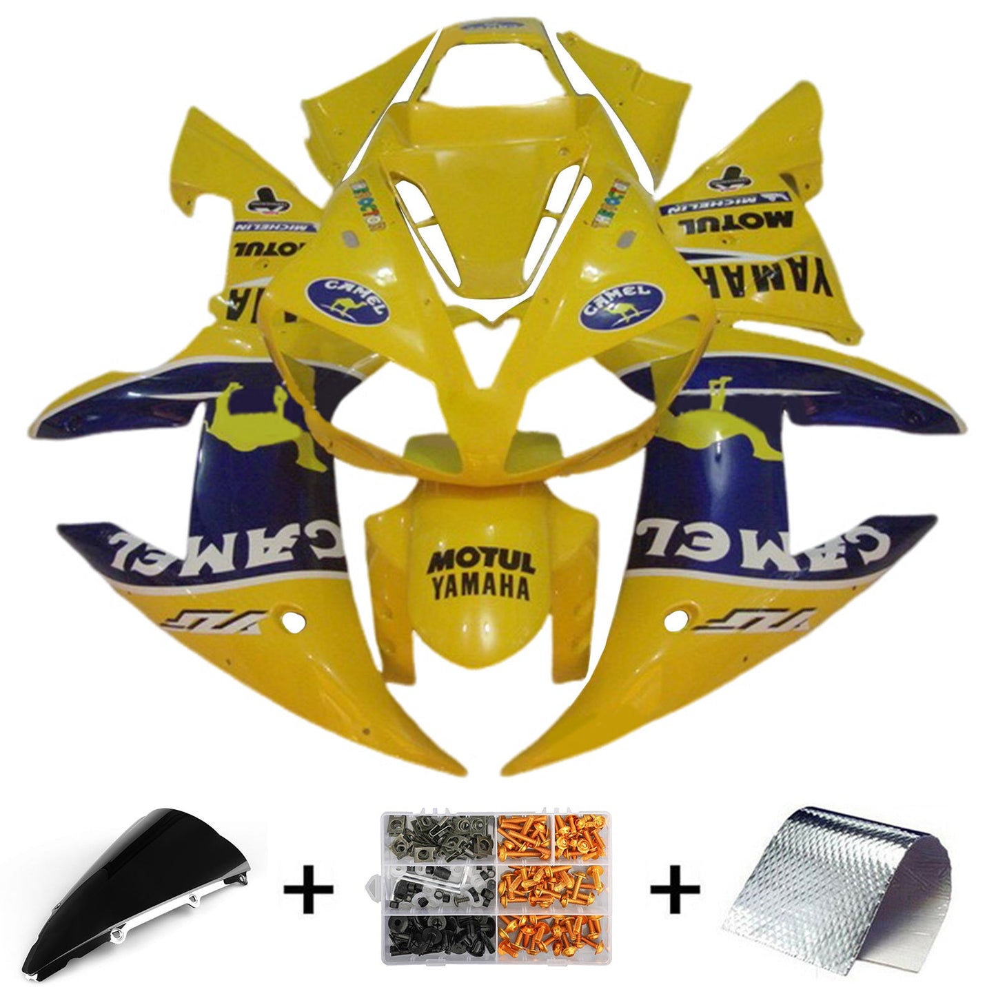 2002-2003 Yamaha YZF 1000 R1 Injection Fairing Kit Bodywork Plastic ABS