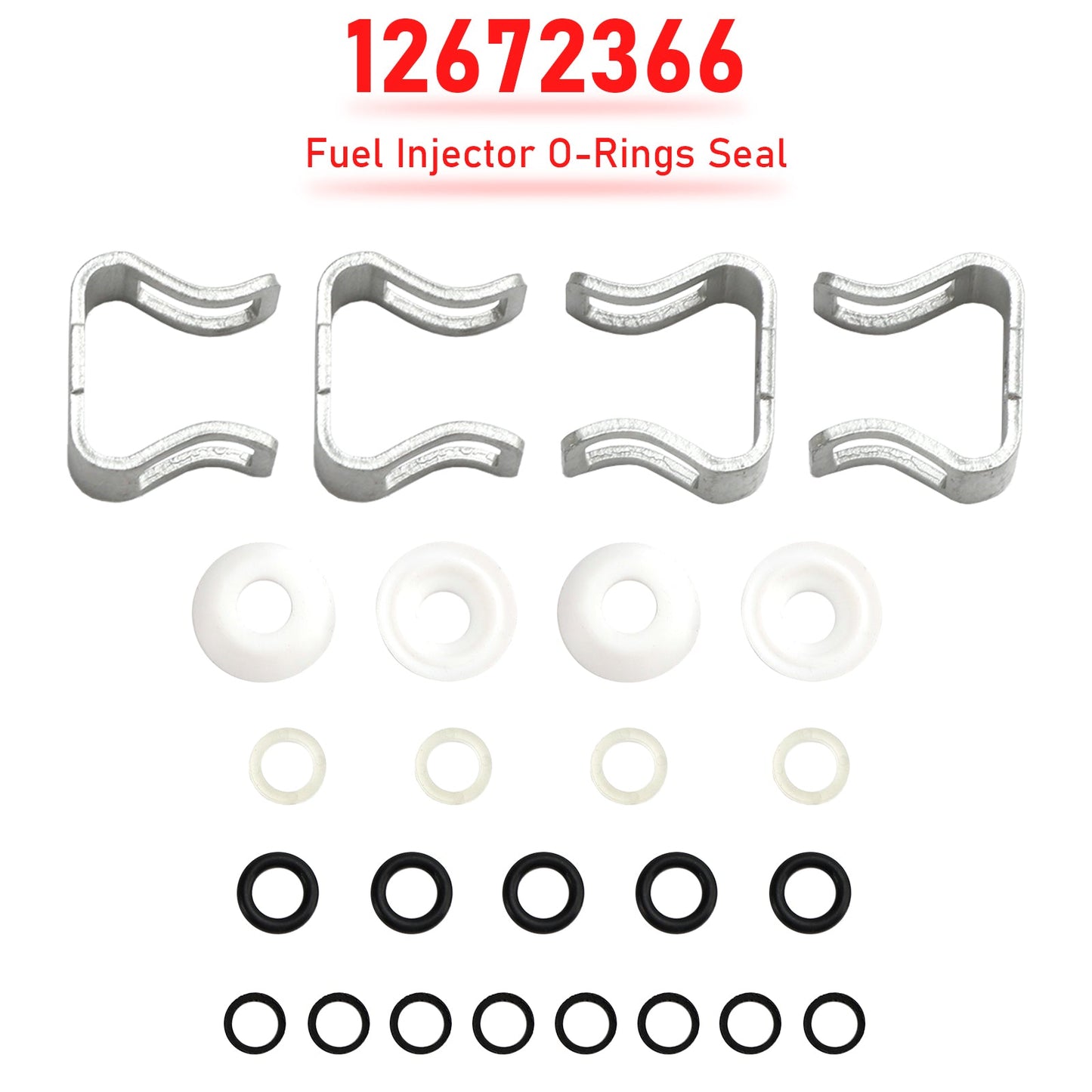 12672366 Fuel Injector O-Rings Seal for Chevy Express Van SaVana