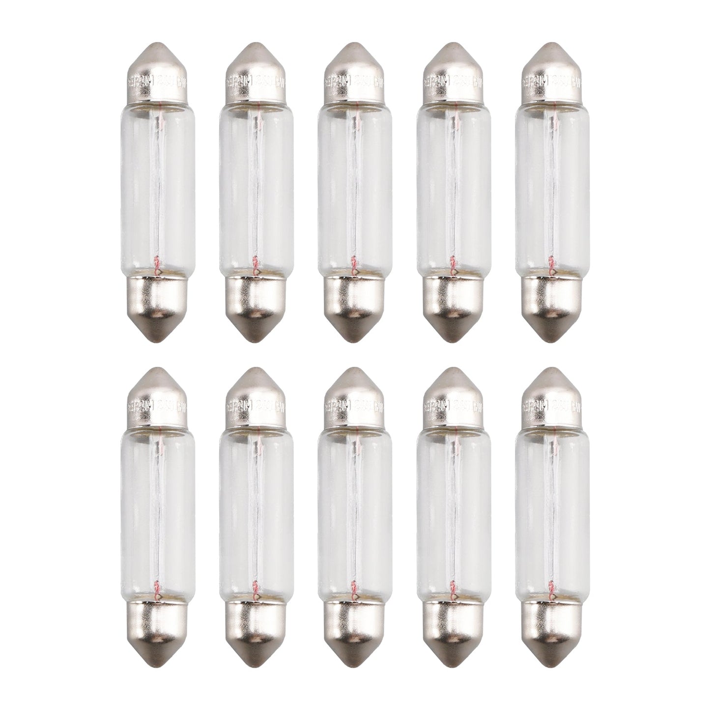 10PCS Car Light Tubular Lamp bulb C5W SV8.5 41MM 6424 24V 5W For OSRAM