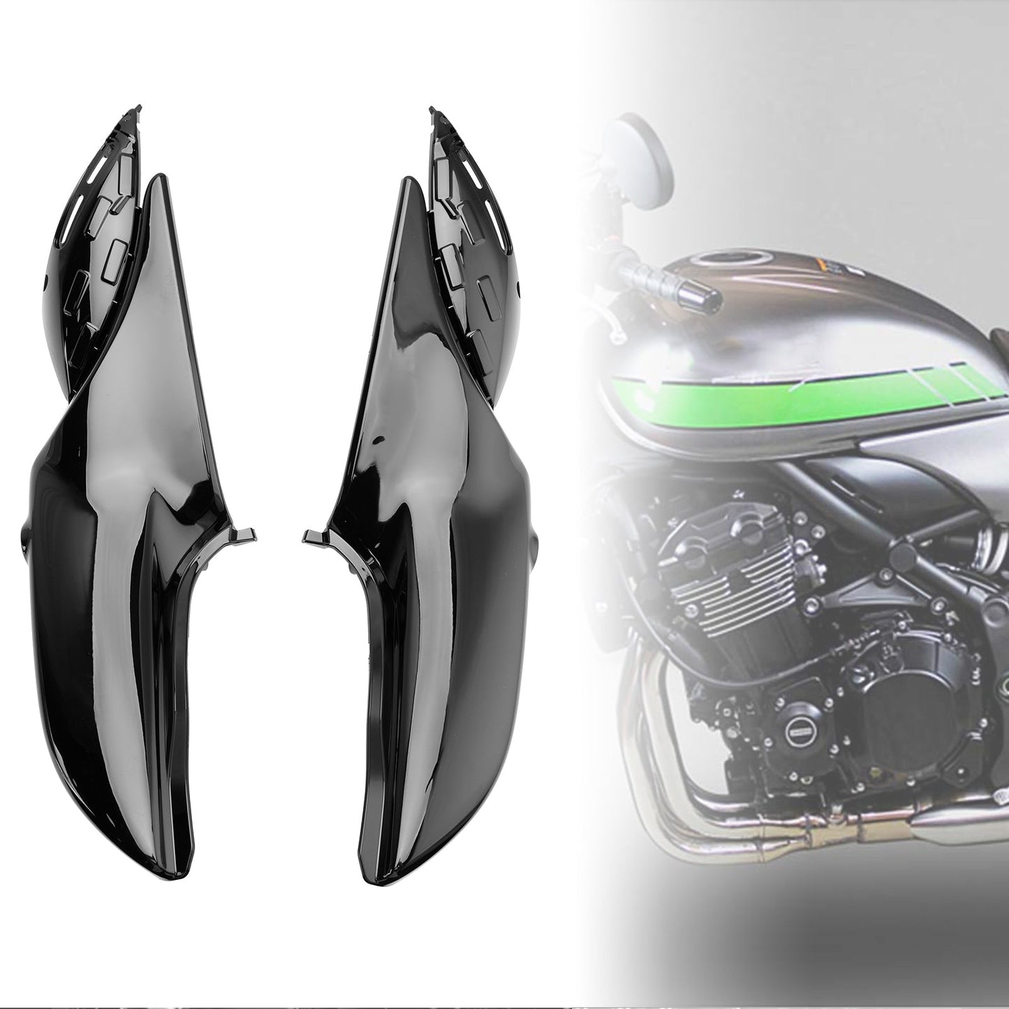 2018-2024 Kawasaki Z900RS Side Frame Panel Protector Fairings Cover