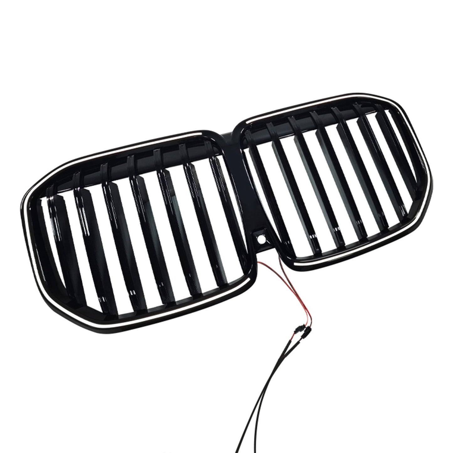 2023-2026 Fit BMW X7 G07 W/LED Black Single Line Front Bumper Grille Grill