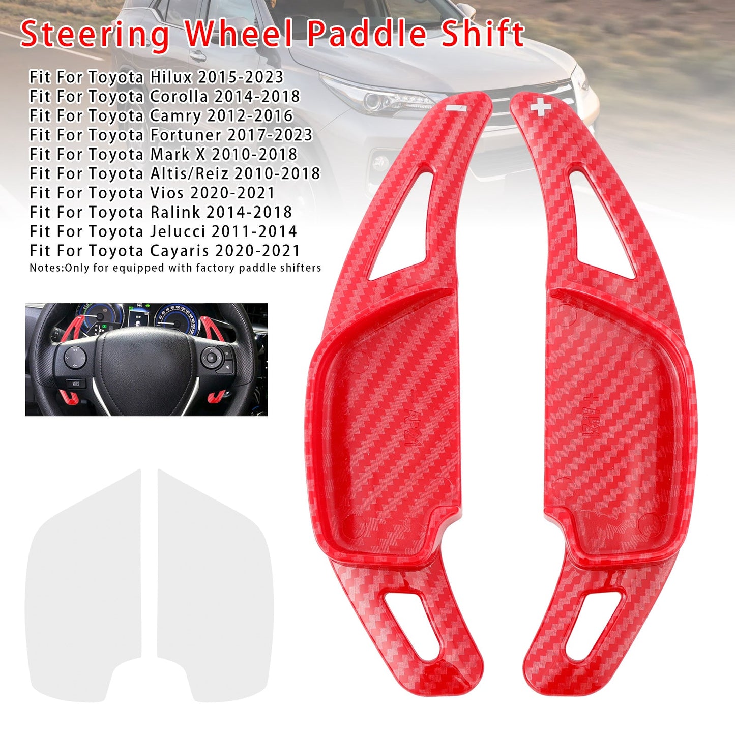 Steering Wheel Paddle Shifter For Toyota Hilux Fortuner