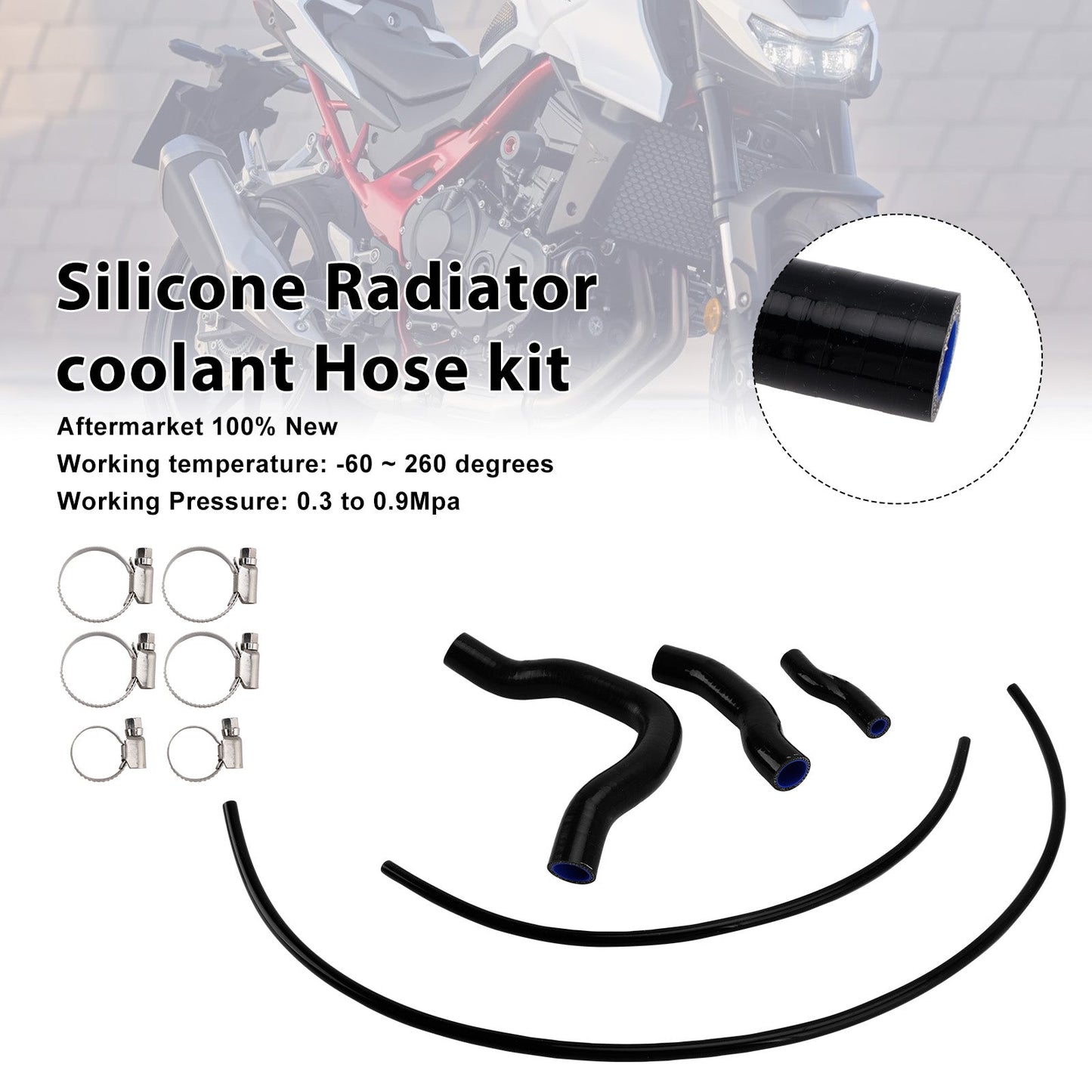 2023-2025 Honda XL750 Transalp Silicone Radiator coolant Hose Kit