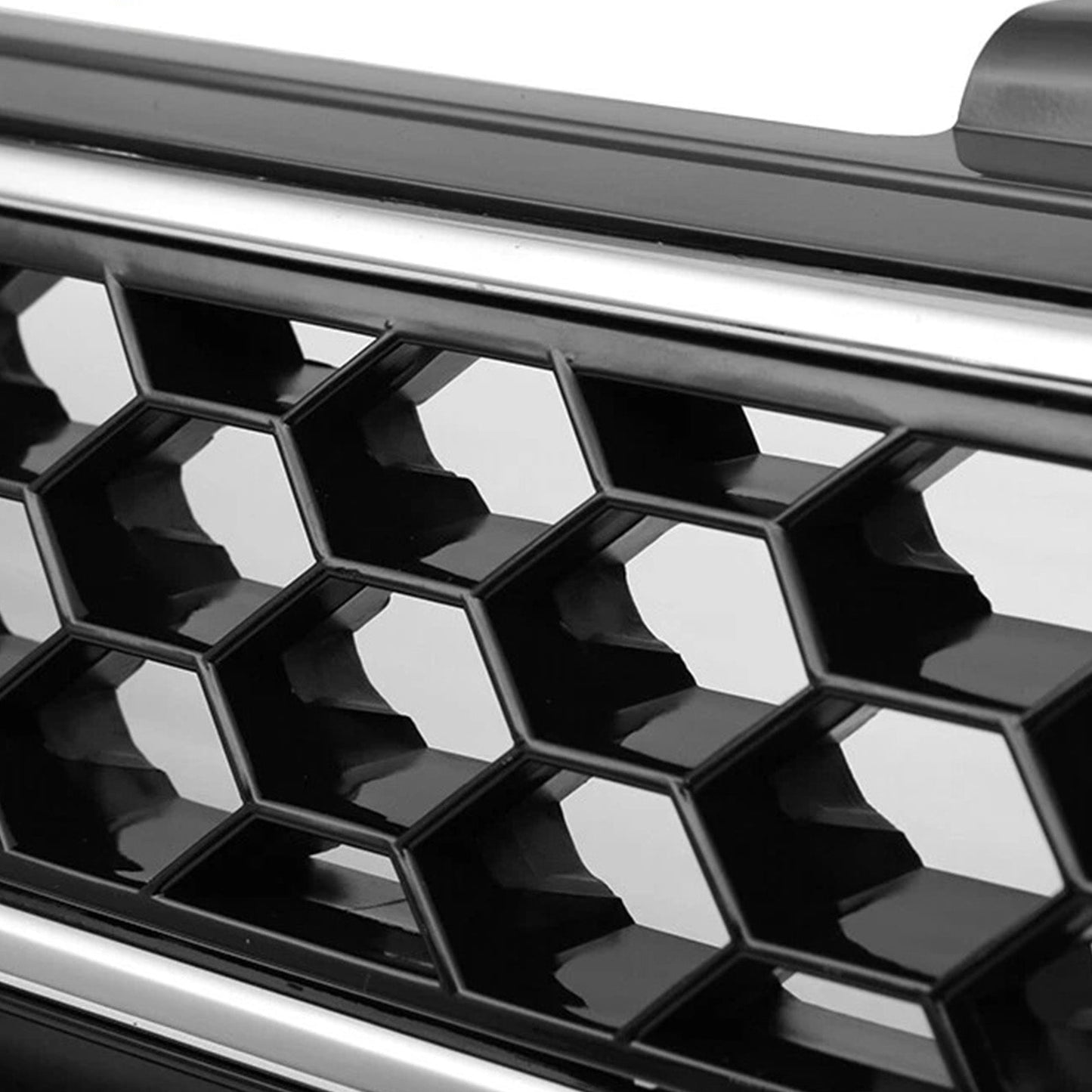 GTI Style Front High Bar Black Chrome Trim Grille Fit VW Golf 6 MK6 2010-2014