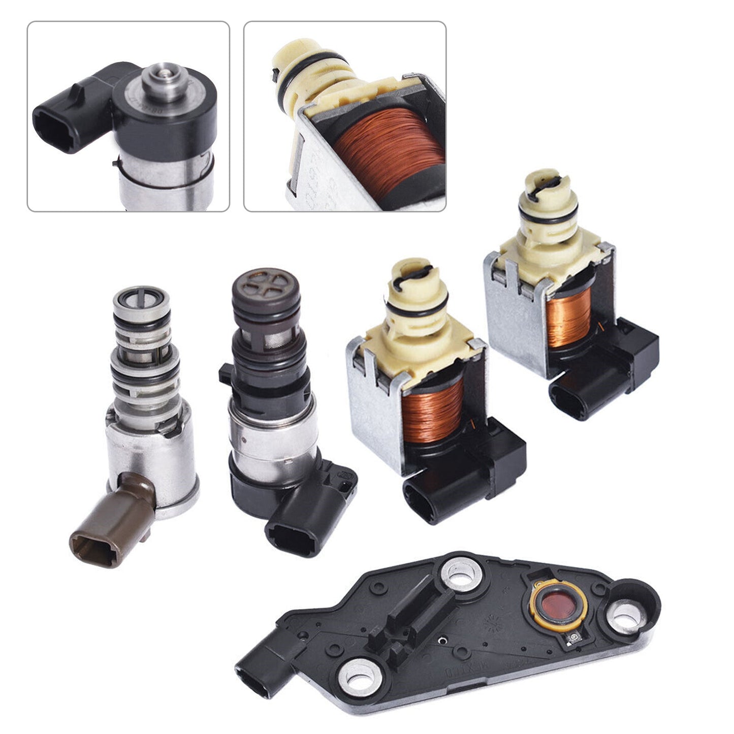 2006-2011 Lucerne V6 3.8L 3.9L 4 Spd FWD 4T65E Transmission Solenoid Kit TCC 2 Shift EPC Switch
