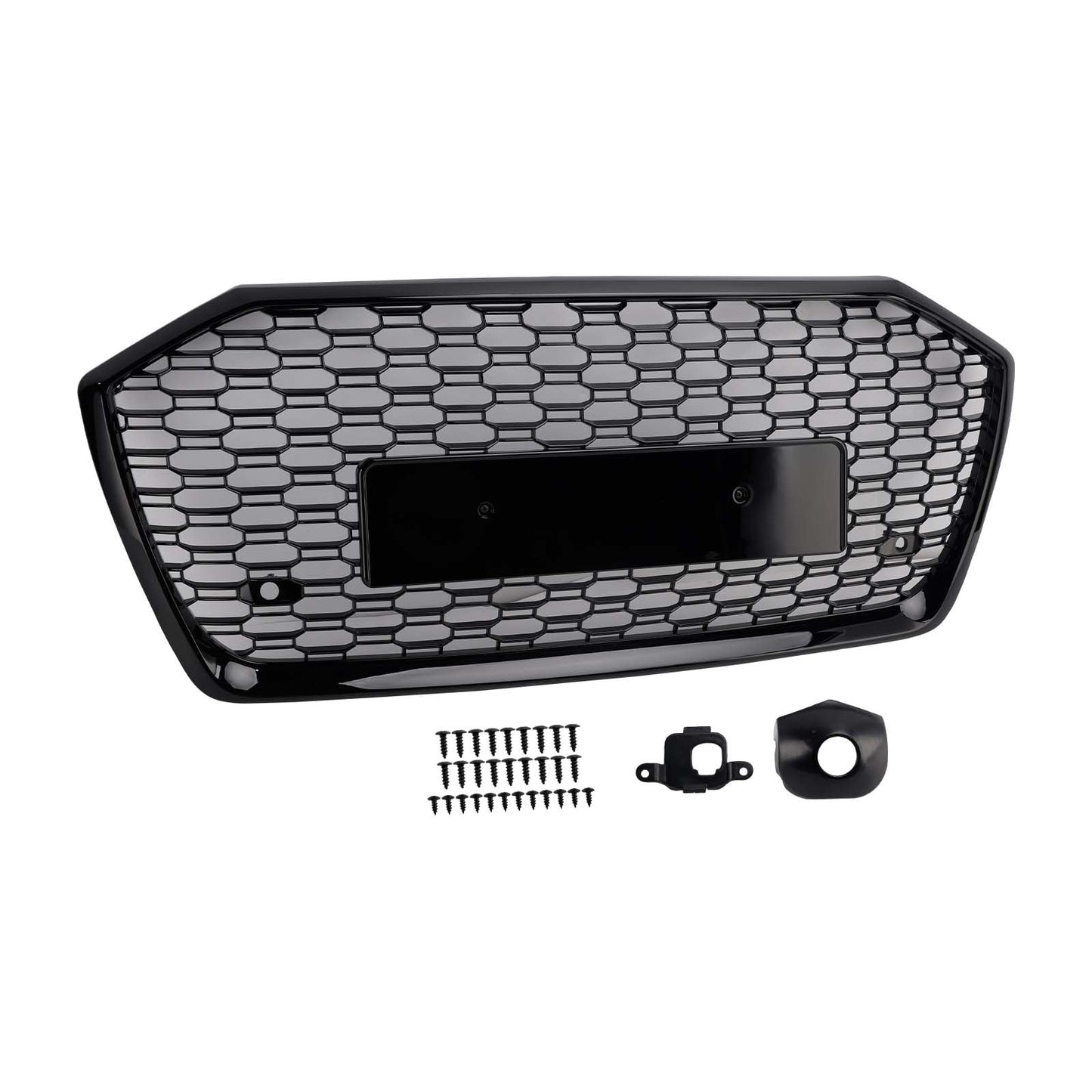 2019-2023 Fit Audi A6 S6 W//O ACC RS6 Style Honeycomb Mesh Front Grille Grill