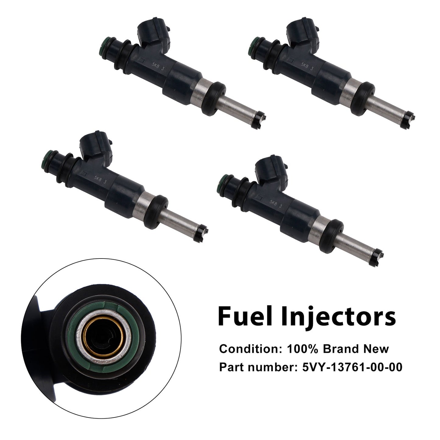 Fuel Injectors Fit for Yamaha YZF-R1 2004-2006 FZS10 4PCS 5VY-13761-00-00