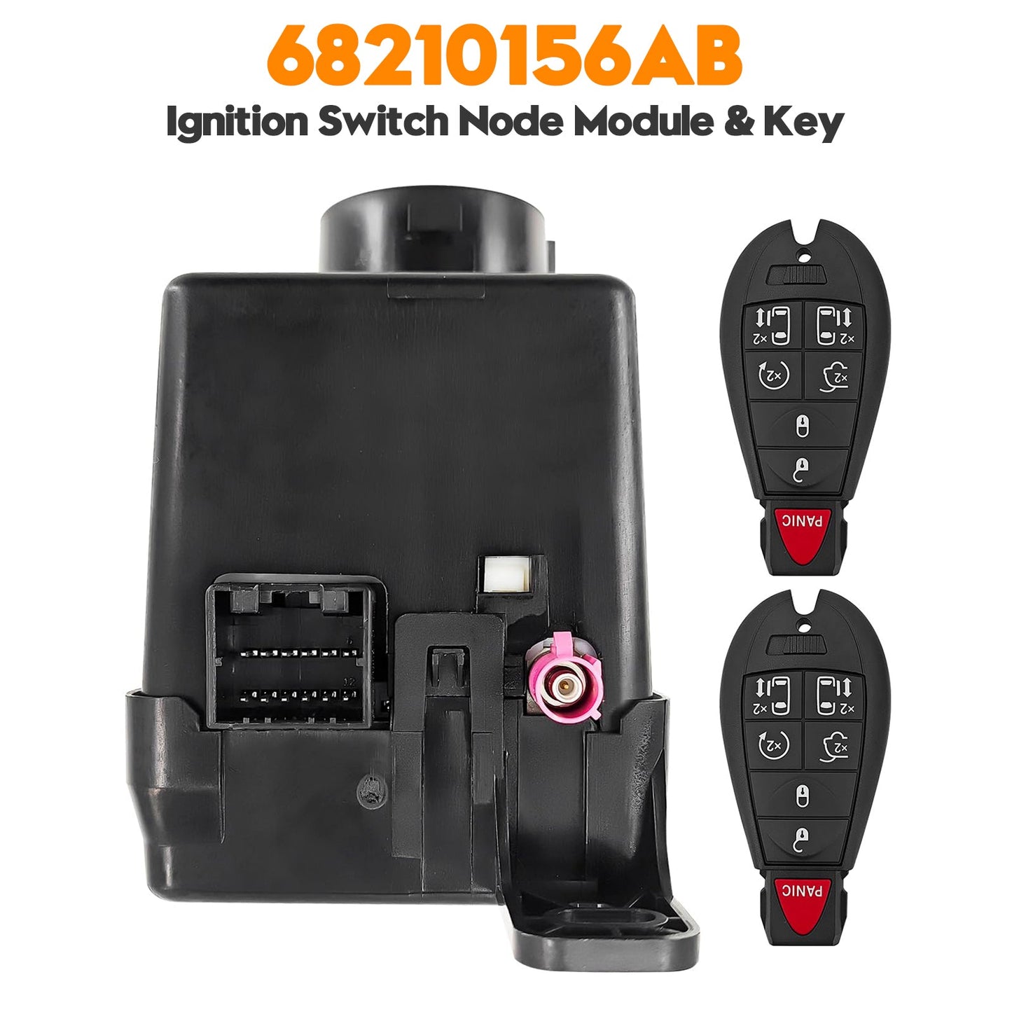 2008-2010 Chrysler 1 models 17 variants Wireless Ignition Node Module with two keys 68210156AB 05026149AG
