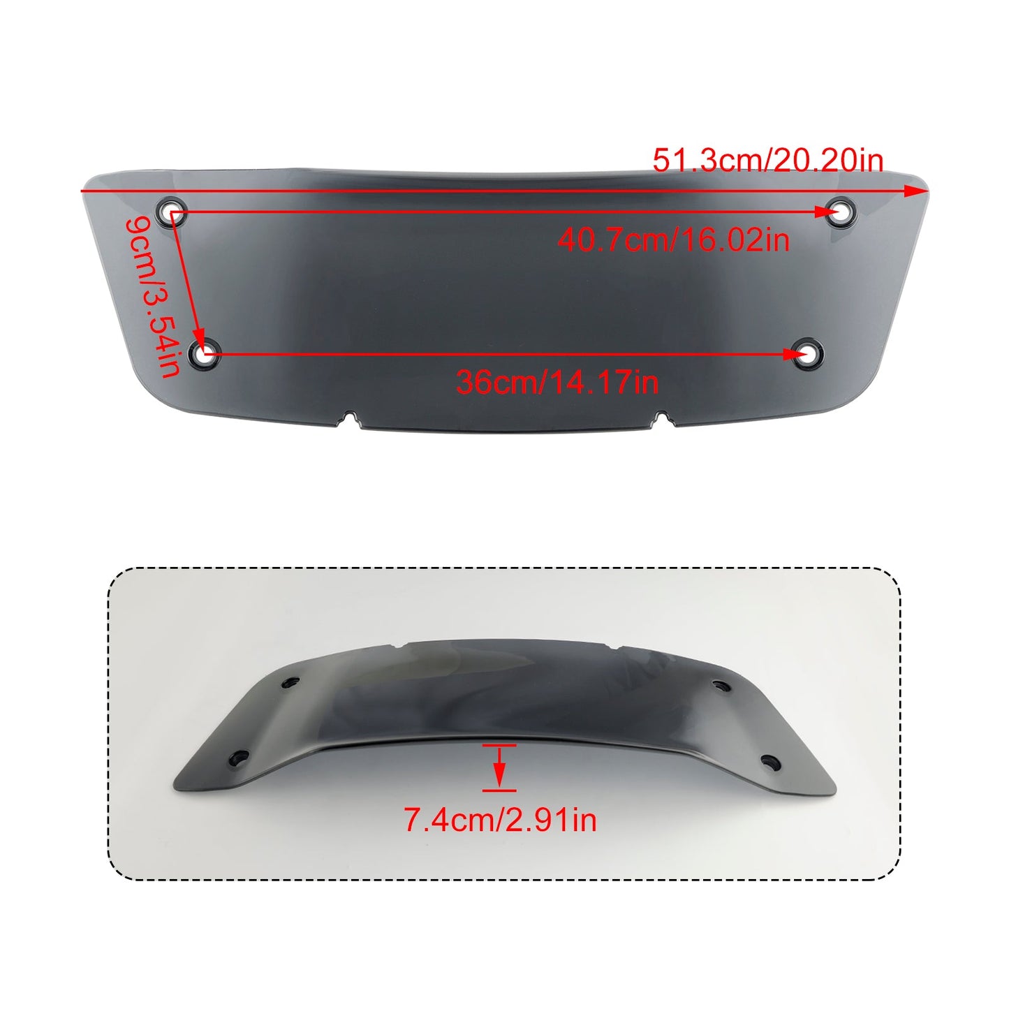 Windshield WindScreen fit for CVO Street Glide FLHXSE 2023 2024 Wave