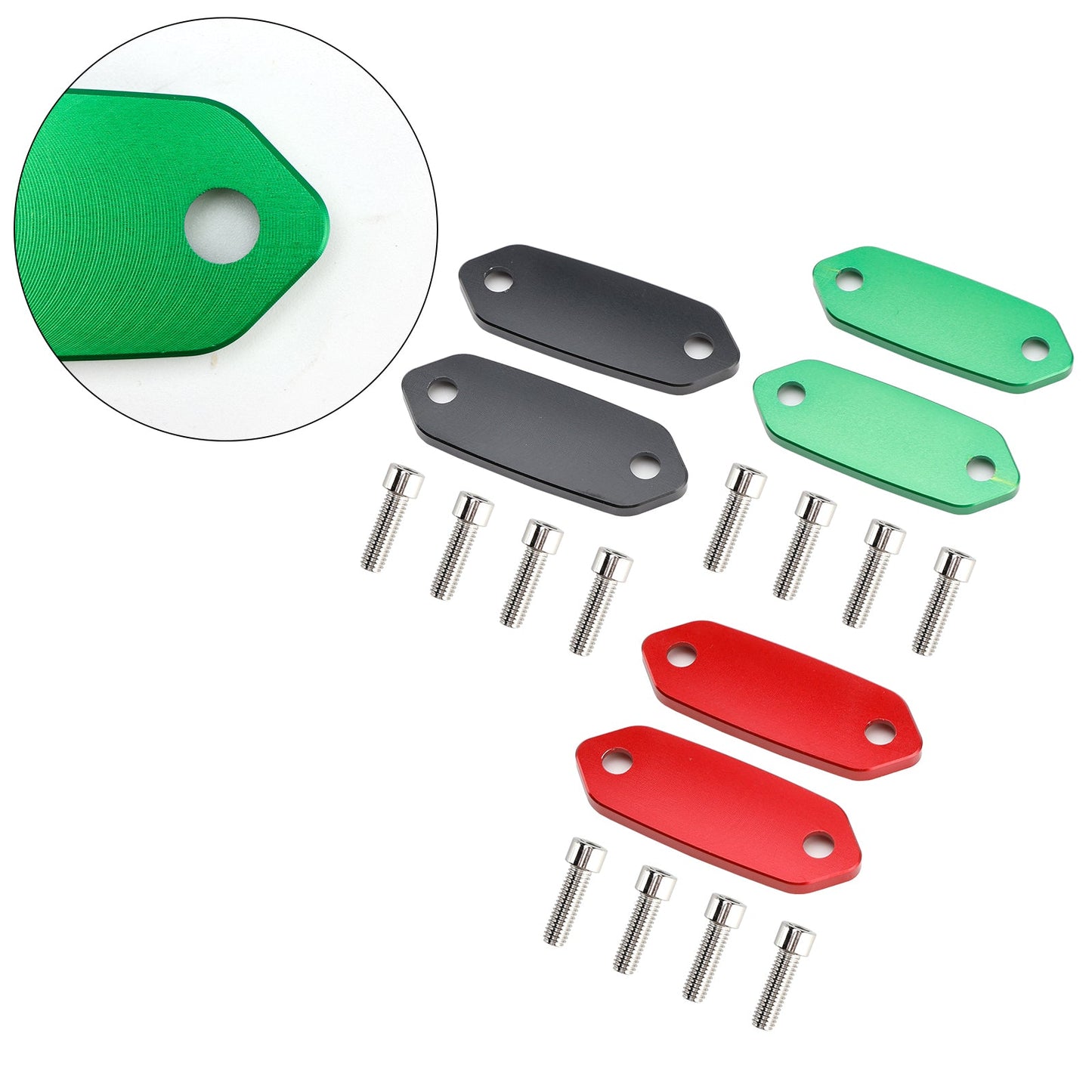 Mirror Delete Block Off Plate for Kawasaki Ninja 300 250 400 125 ZX6R 636