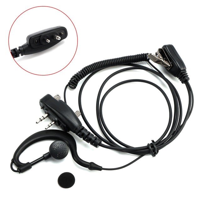 ICOM F1000-011 Curved Earhook Headset For ICOM A16 IC-F3230 F4230D F1100 F2100D