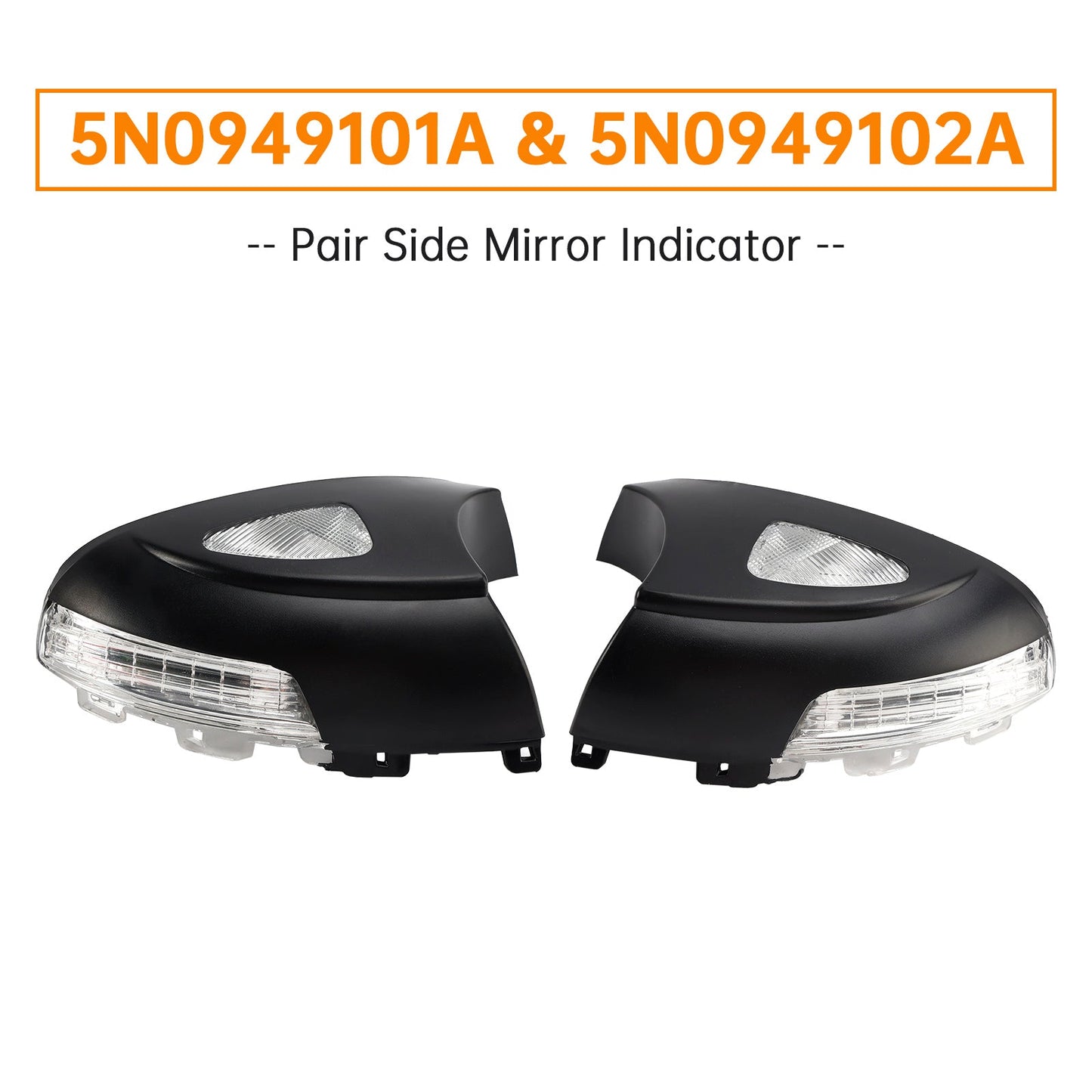 Pair Side Mirror Indicator for VW Tiguan 5N Sharan 7N Alhambra