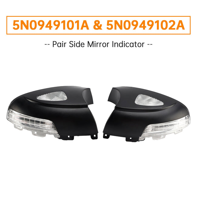 Pair Side Mirror Indicator for VW Tiguan 5N Sharan 7N Alhambra