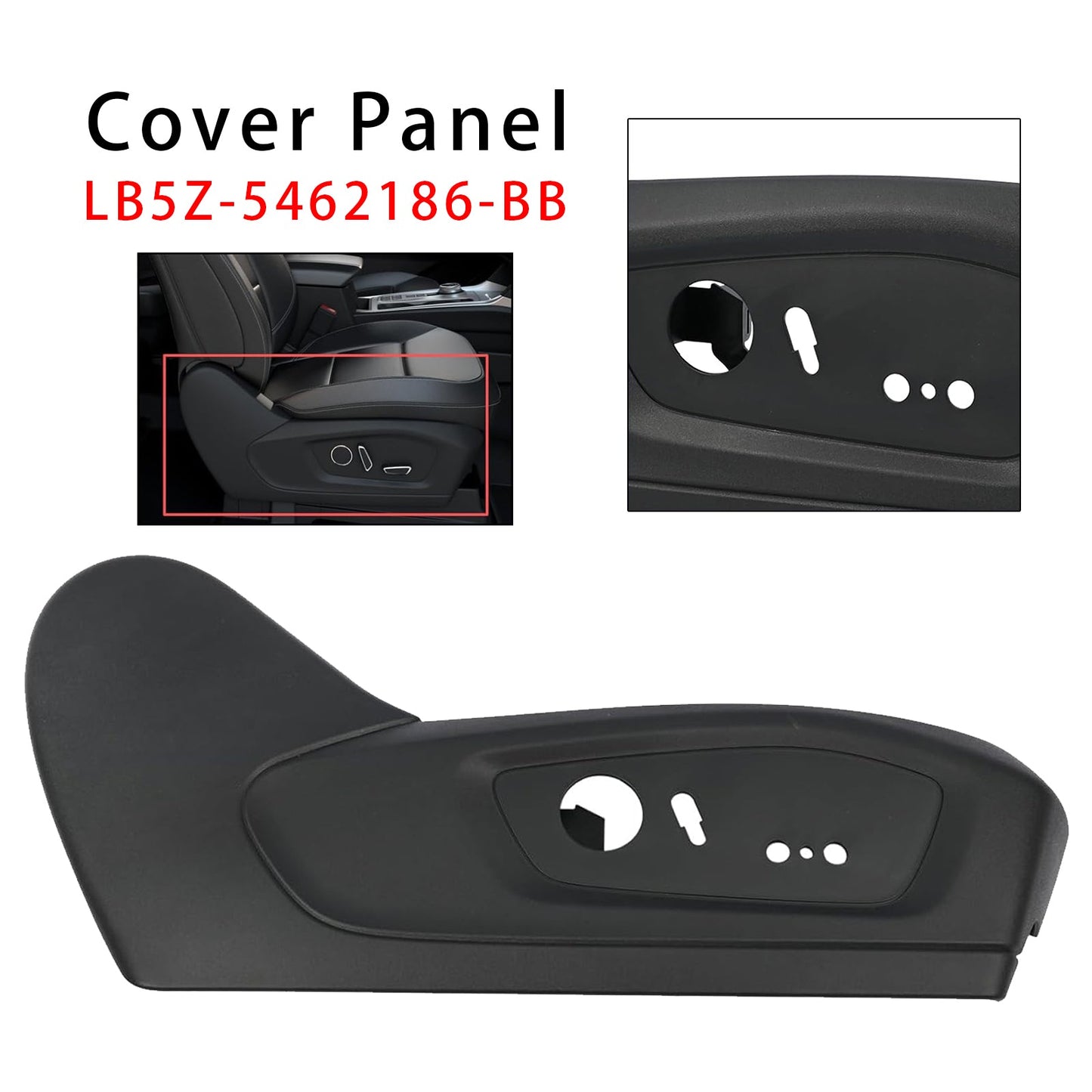 2020-2024 For Ford Explorer Front Right Seat Outer Switch Trim Cover Panel LB5Z-5462186-BB