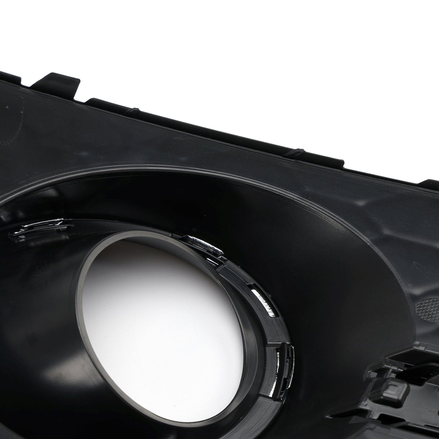 2012-2015 Audi A7 S-Line S7 Black Front Bumper Fog Light Grille Cover Bezel