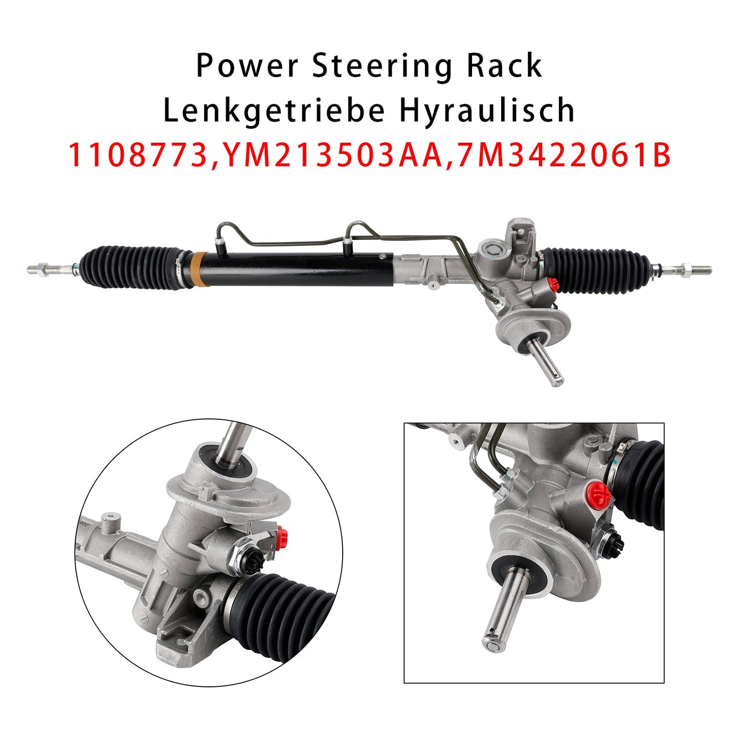 2000/04-2010/03 Seat Alhambra 7V8, 7V9 1.9L Diesel Power Steering Rack 7M3422061B 1108773