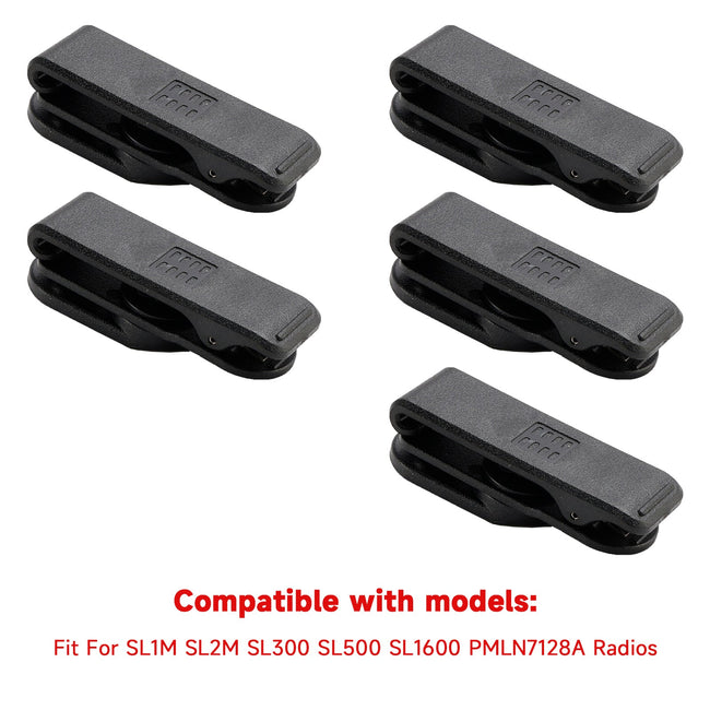 5PCS Radio SL1M Belt Clip For SL1M SL2M SL300 SL500 SL1600 PMLN7128A Back Clip