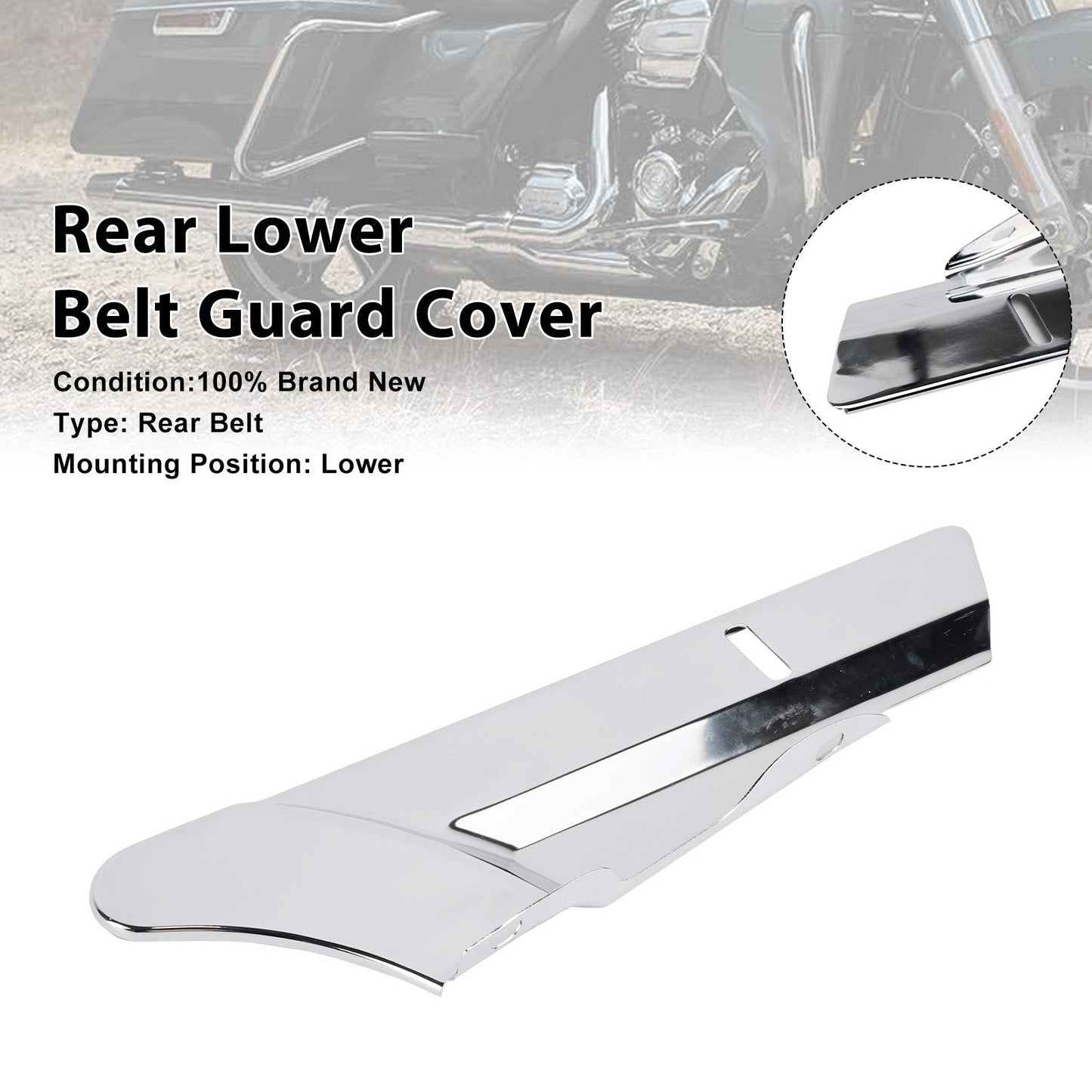 2016-2023 Harley-Davidson Road Glide Ultra FLTRU Rear Lower Belt Guard Cover