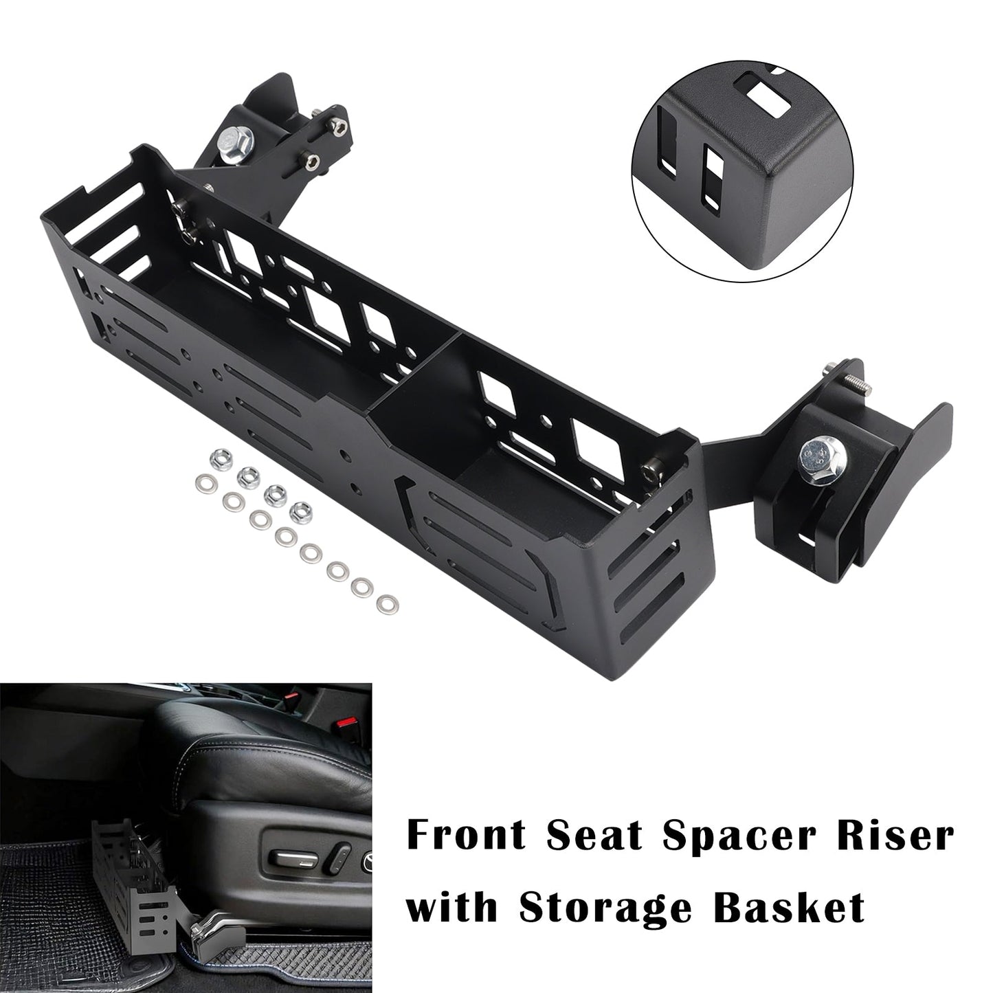2003-2024 For Lexus GX470/460 Front Seat Spacer Riser with Storage Basket