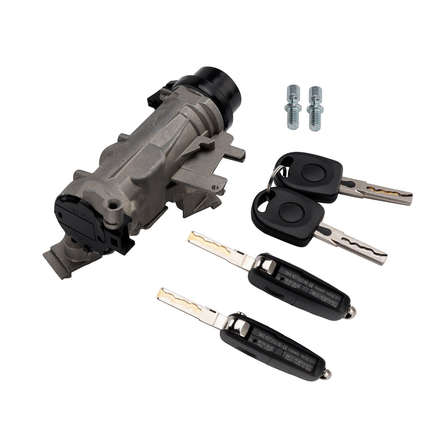 2010-2011 Golf Ignition Switch Lock Cylinder w/2 Key 1K0905851B 1K0905865