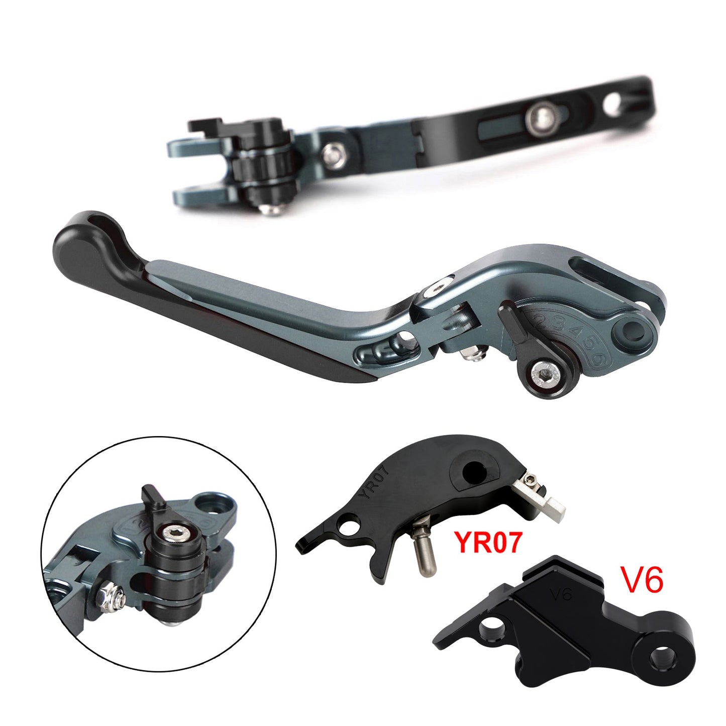 Adjustable Clutch Brake Lever fit for YAMAHA XSR900 XSR900GP MT-09 2024-2025