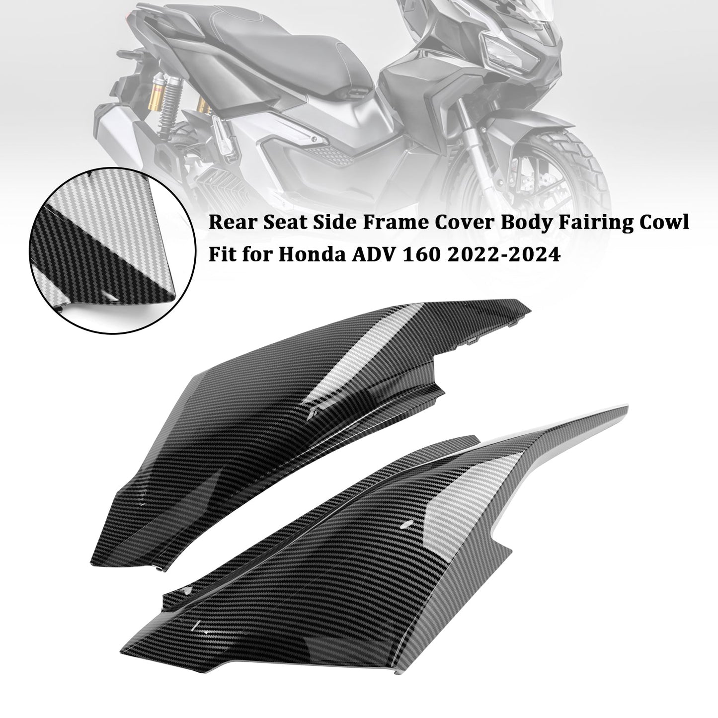 2023-2024 Honda ADV 160 Rear Seat Side Frame Cover Body Fairing Cowl