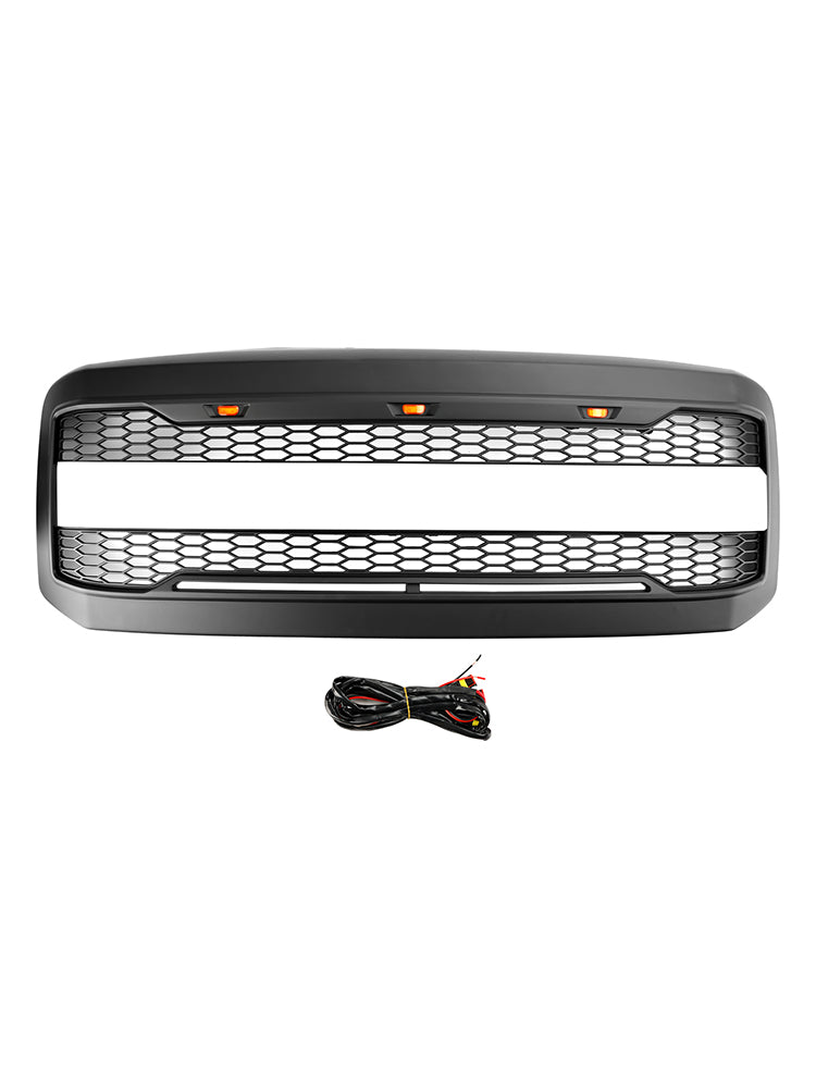 Front Bumper Grill Grille W/ LED Fit Ford F250 F350 2005-2007 Super Duty