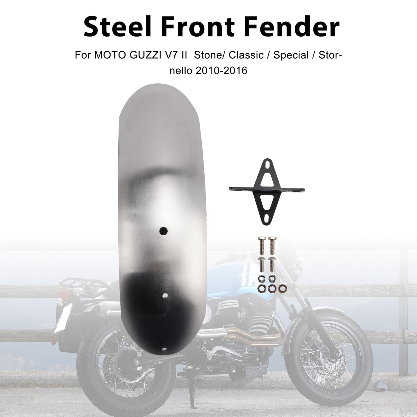Steel Front Fender Fit For MOTO GUZZI V7 II Stone Classic Special 10-16