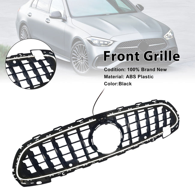 2022-2026 Fit Mercedes Benz W206 W/Camera GTR-Style Front Bumper Grille Grill