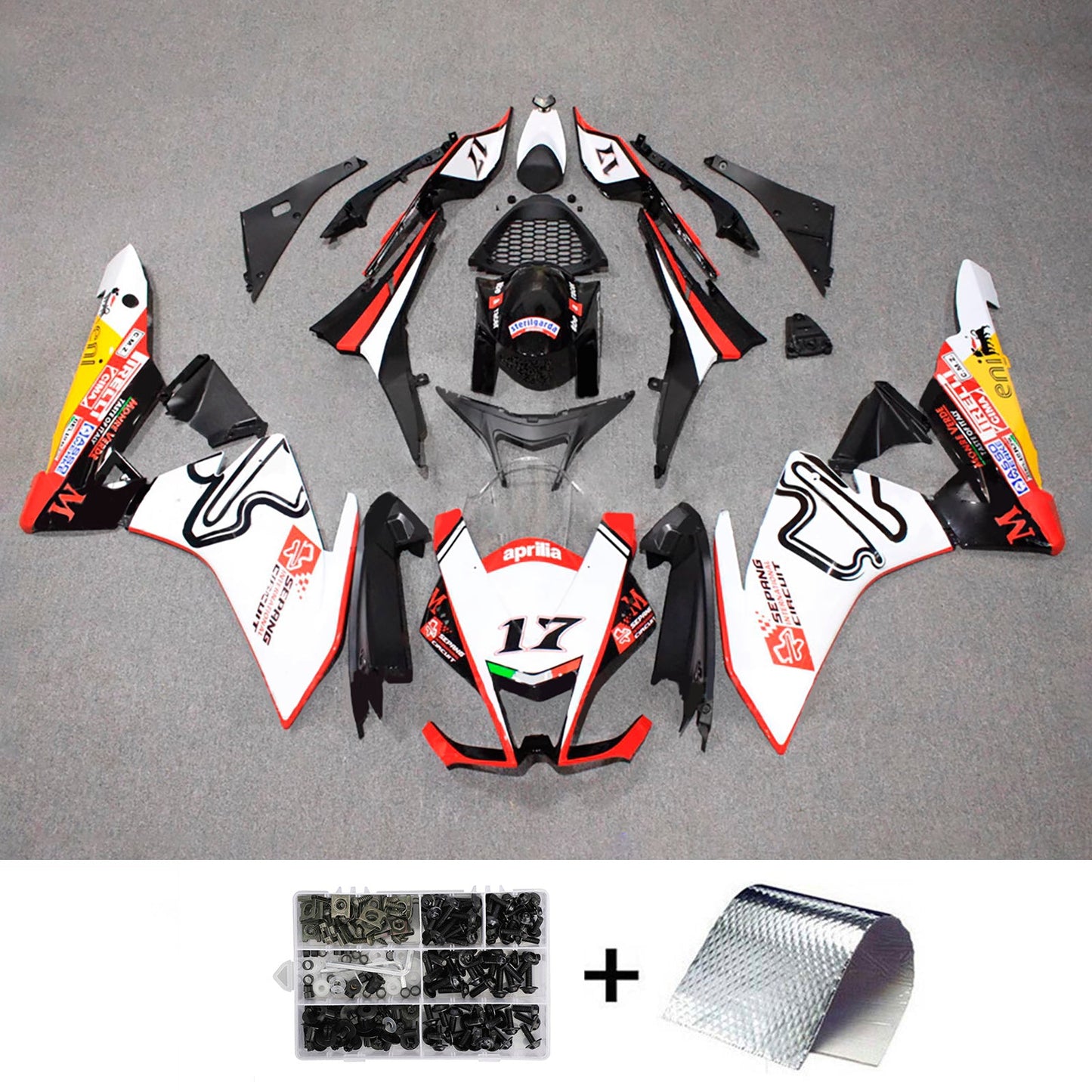 2009-2015 Aprilia RSV4 1000 Injection Fairing Kit Bodywork Plastic ABS