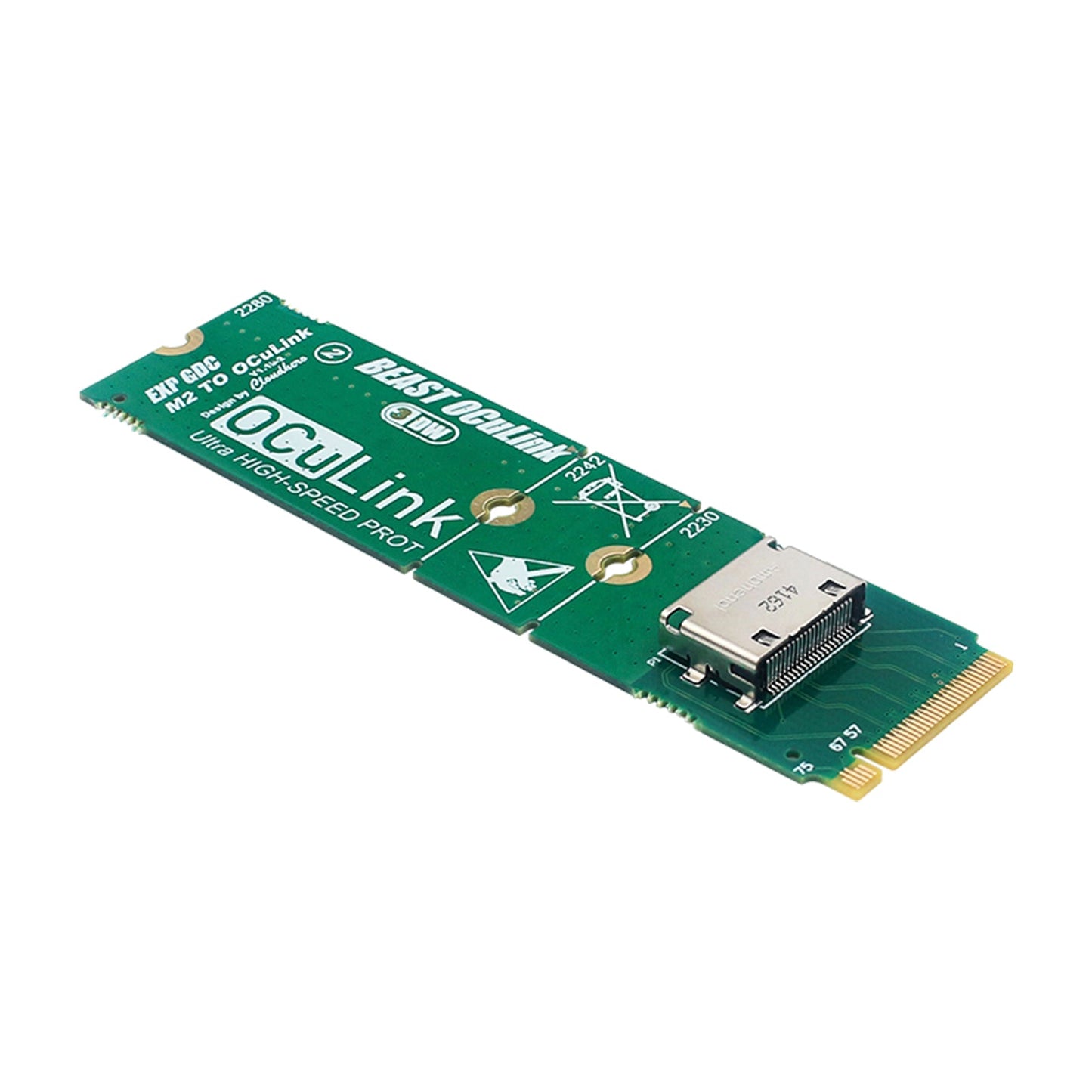 M.2 to OCuLink Adapter Board M.2 M KEY to OCULINK Interface Conversion Board