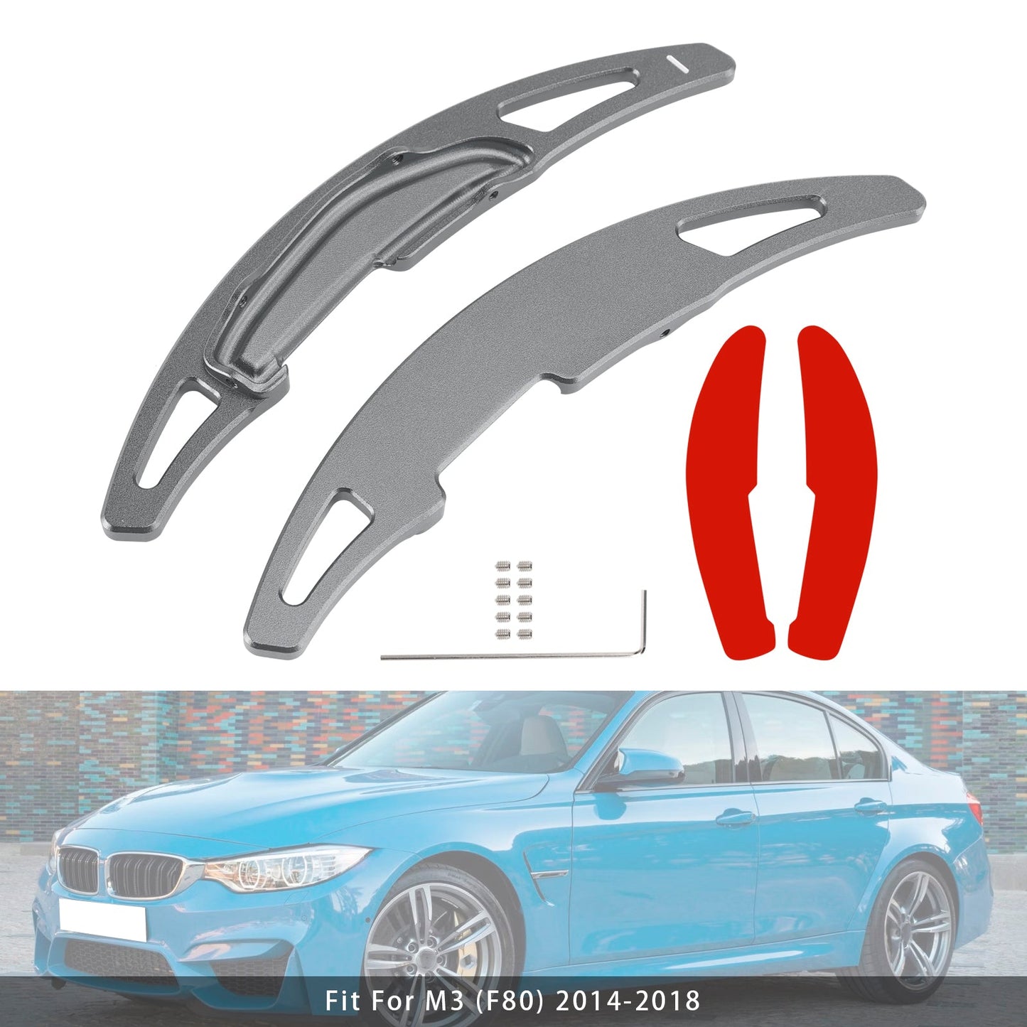 Steering Wheel Paddle Shifter Extension For BMW M3 M4 X5M X6M Aluminium