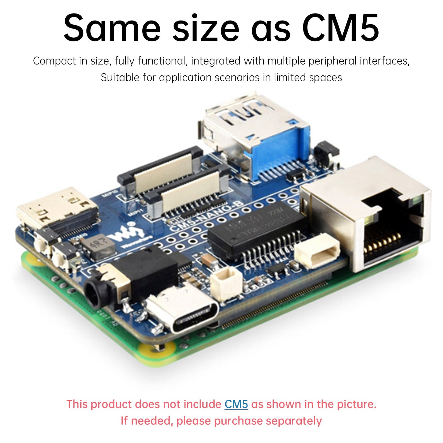 Raspberry CM5 Compute Module IO Baseboard 5 Expansion Board NANO Type A Type B