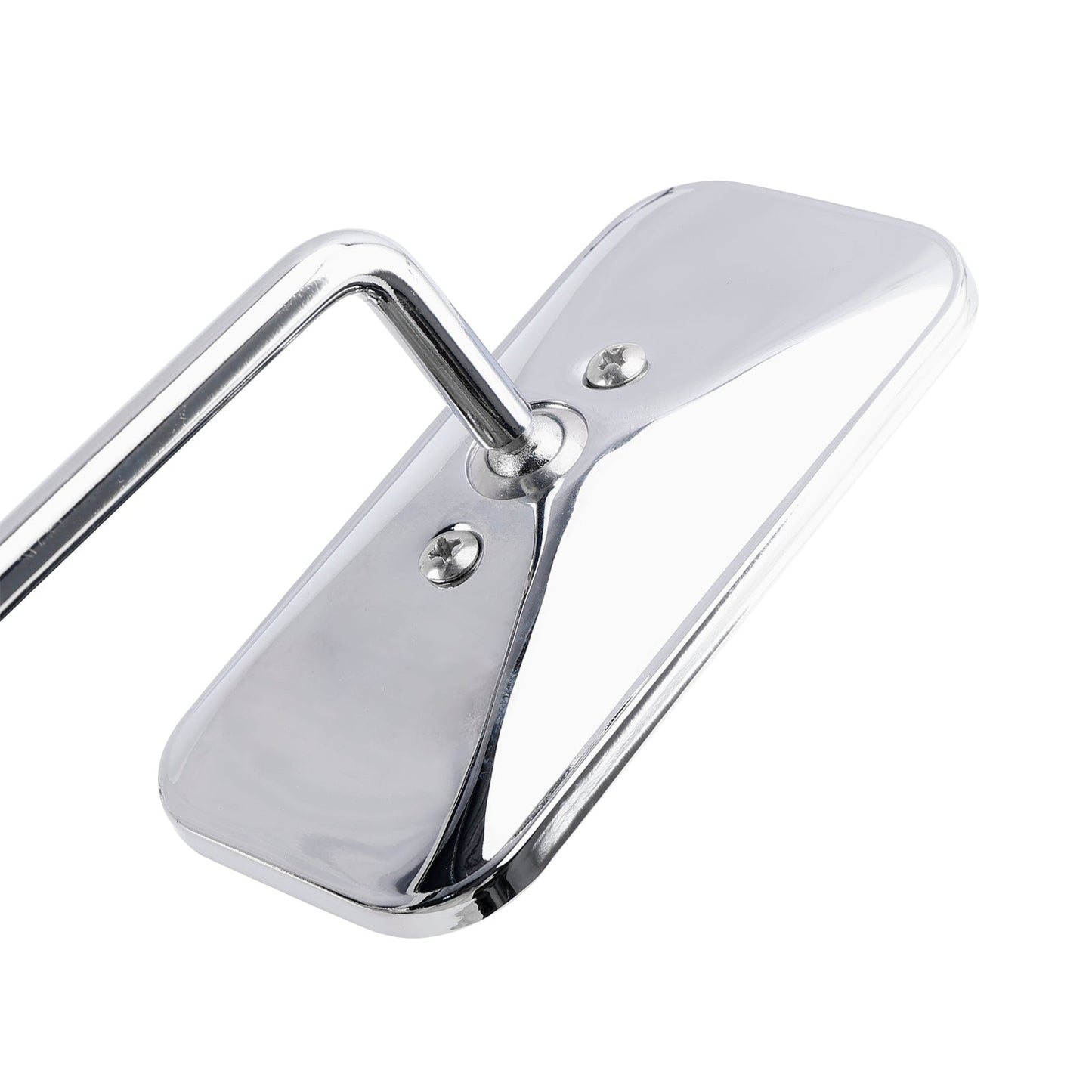 Retro Rectangular Clamp On Chrome Mirrors For Yamaha XS650 SR400 SR500 W650
