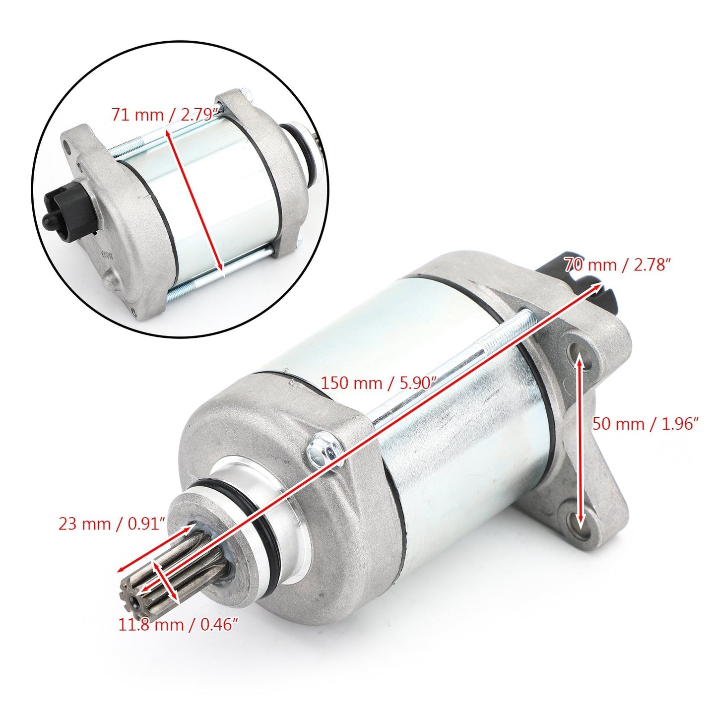 2008-2009/2011-2014/2016-2020 Honda TRX250TM Recon 250 229cc Starter 31200-HM8-B61
