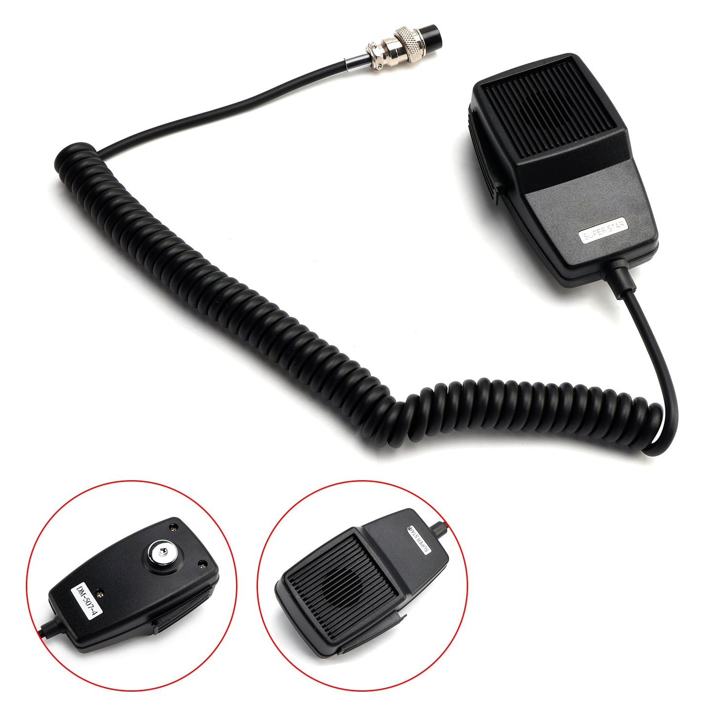CB-507 Car Microphone Speaker for PR240 PR245 PR350 PR375 PR550 PR3000 PR3100