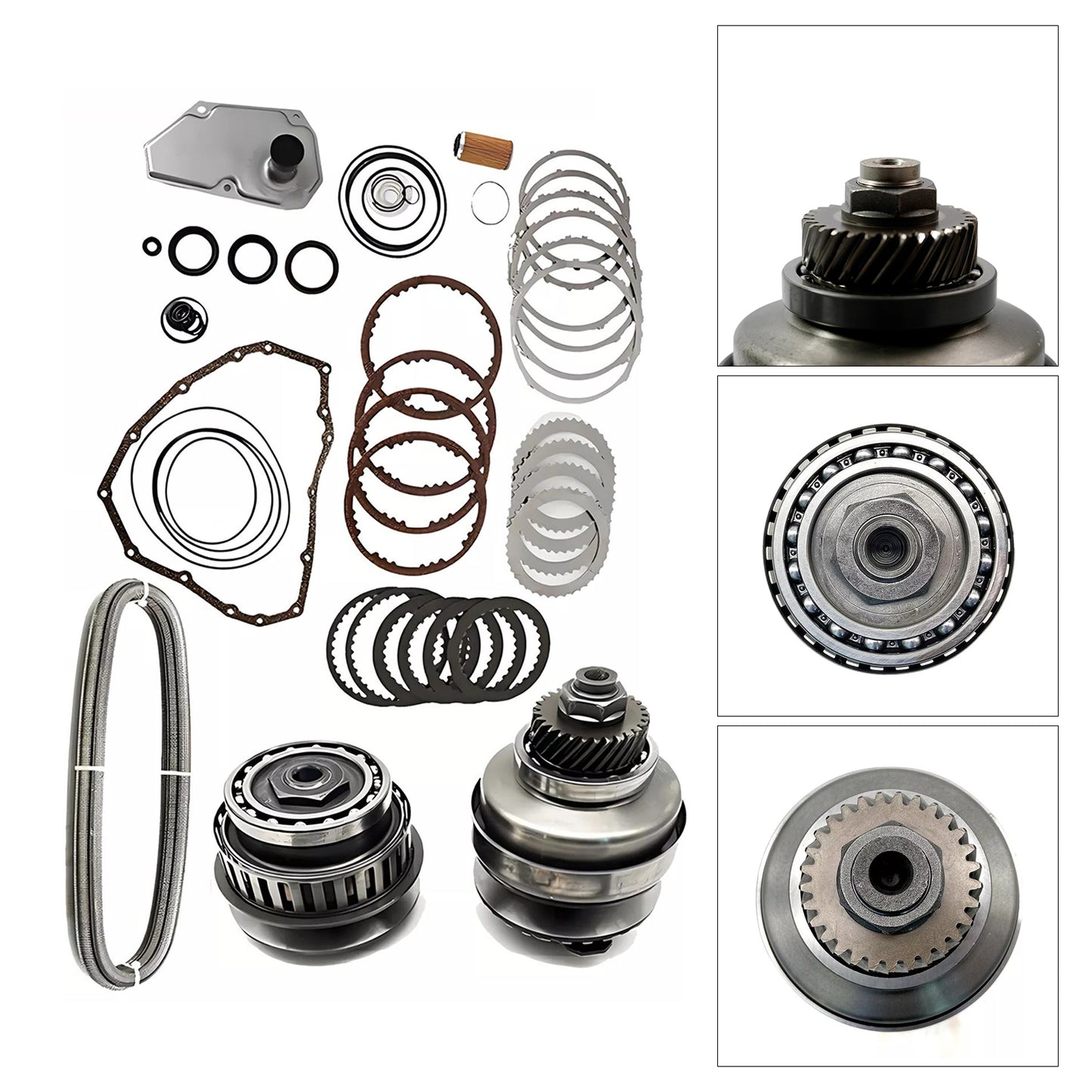 Transmission Master Rebuild Kit & Pulley W/ Belt JF015E RE0F11A 29T For Nissan