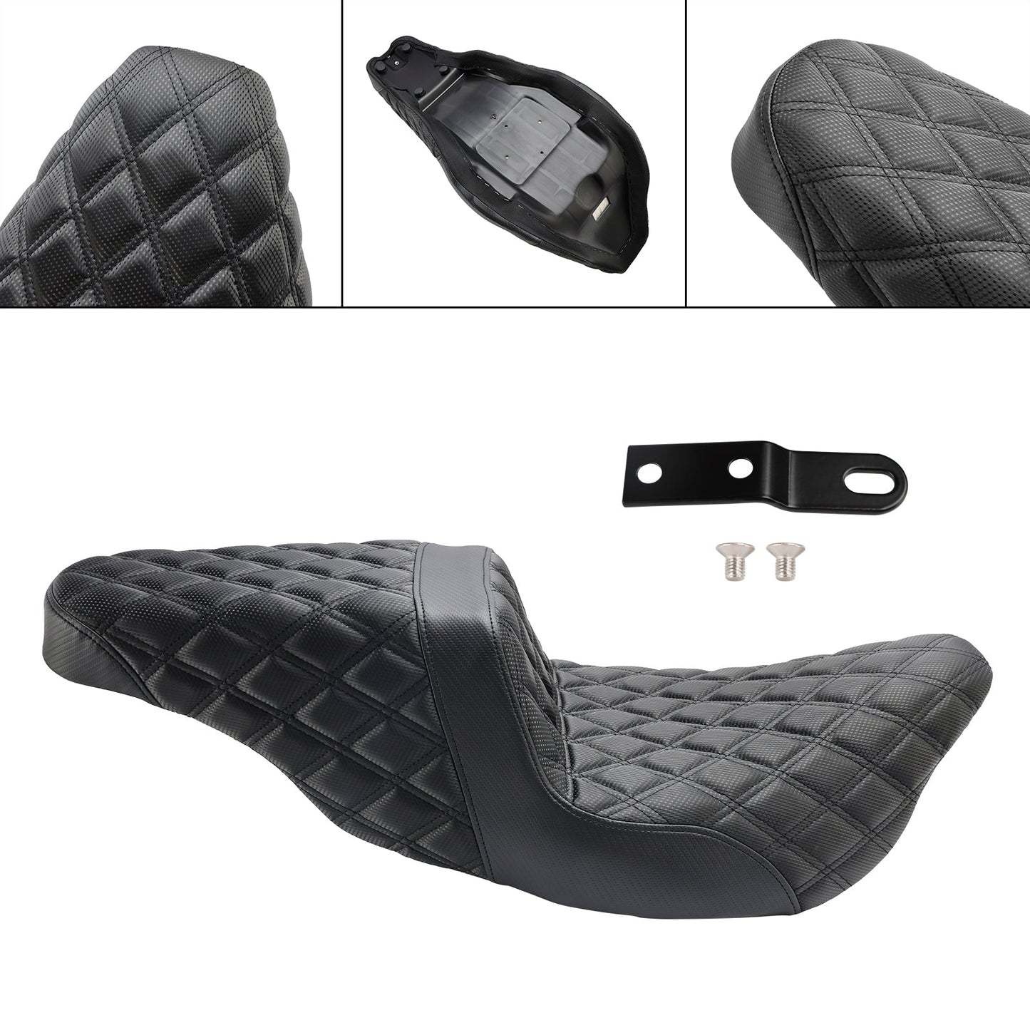 2008 Screamin' Eagle Electra Glide Ultra Classic FLHTCUSE3 Replace Front Rear Driver Passenger Seat Black