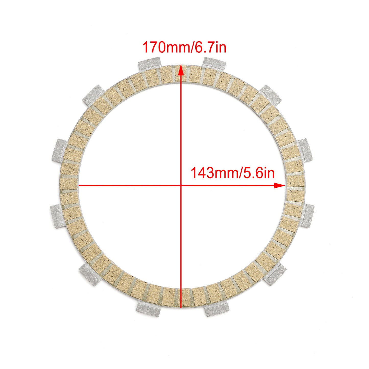 Clutch Friction Plate Kit fit for Kawasaki VN1700 Vulcan 1700 Classic 2009-2014