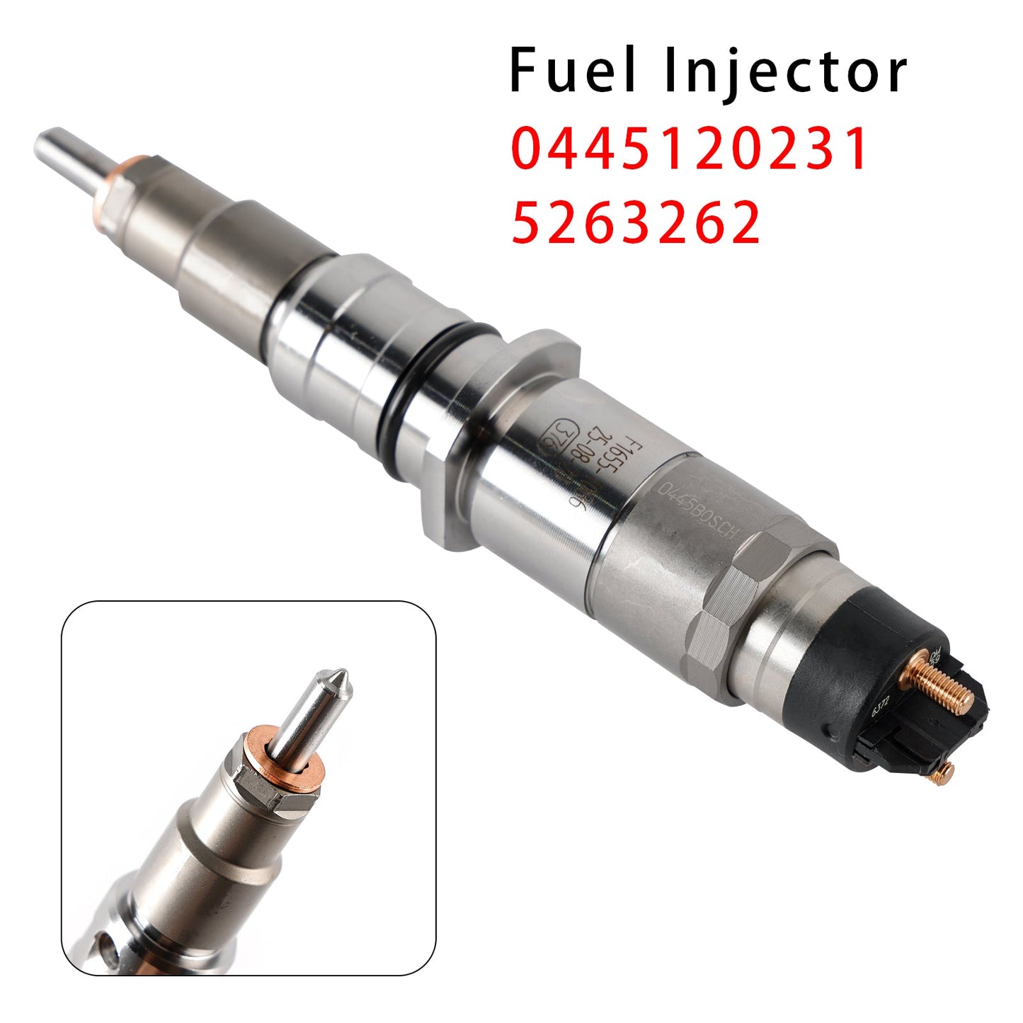 1Pcs Fuel Injector For Komatsu PC200-8 Cummins Engine QSB6.7 0445120231 5263262